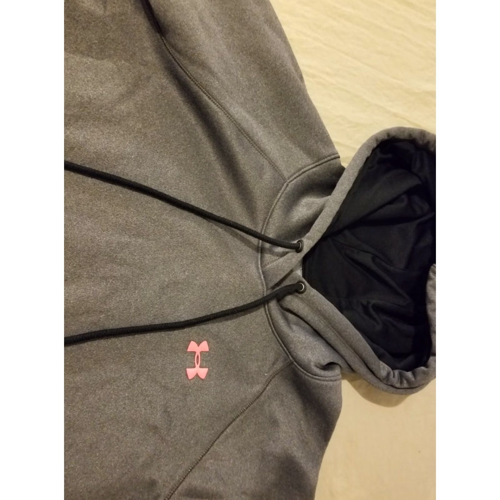 Under Armour Womens Under Armour Hoodie Sweatshirt XL Gray Athletic Gym Workout Pullover Zip Womens XL Gray Athletic Under Armour Hoodie Sweatshirt Size XL / US 12-14 / IT 48-50 - 2 Thumbnail