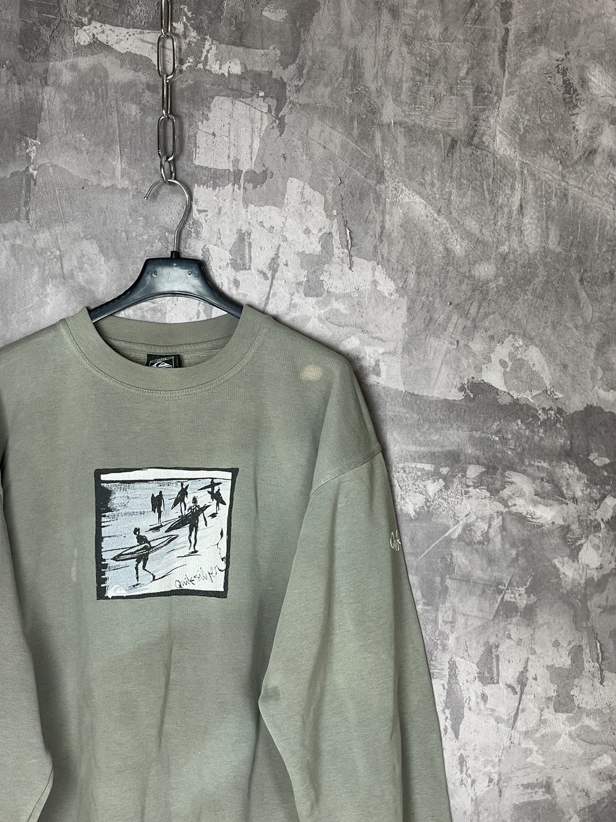 Quiksilver × Vintage VINTAGE 90s QUIKSILVER BIG LOGO SWEATSHIRT Y2K Size US L / EU 52-54 / 3 - 4 Thumbnail