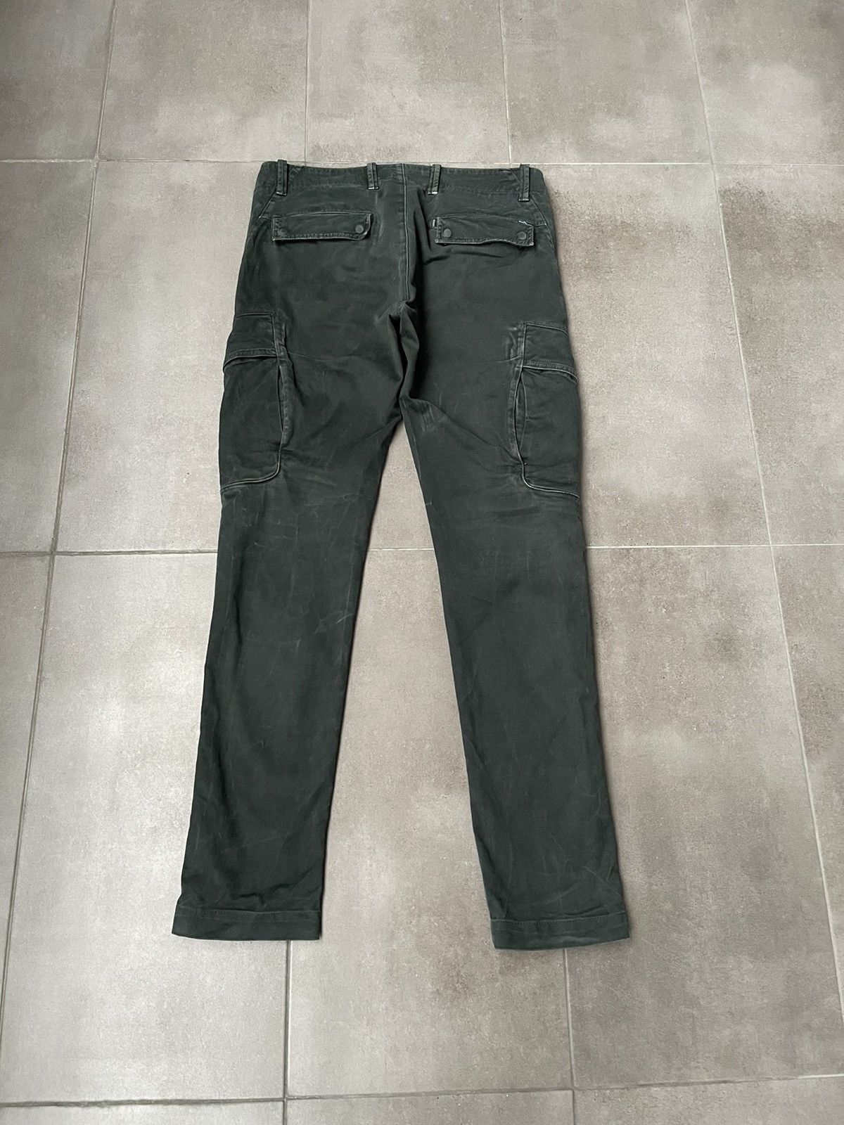 Stone Island SS20 Stone Island Washed Swamp Green Cargo Pants Size US 32 / EU 48 - 7 Thumbnail