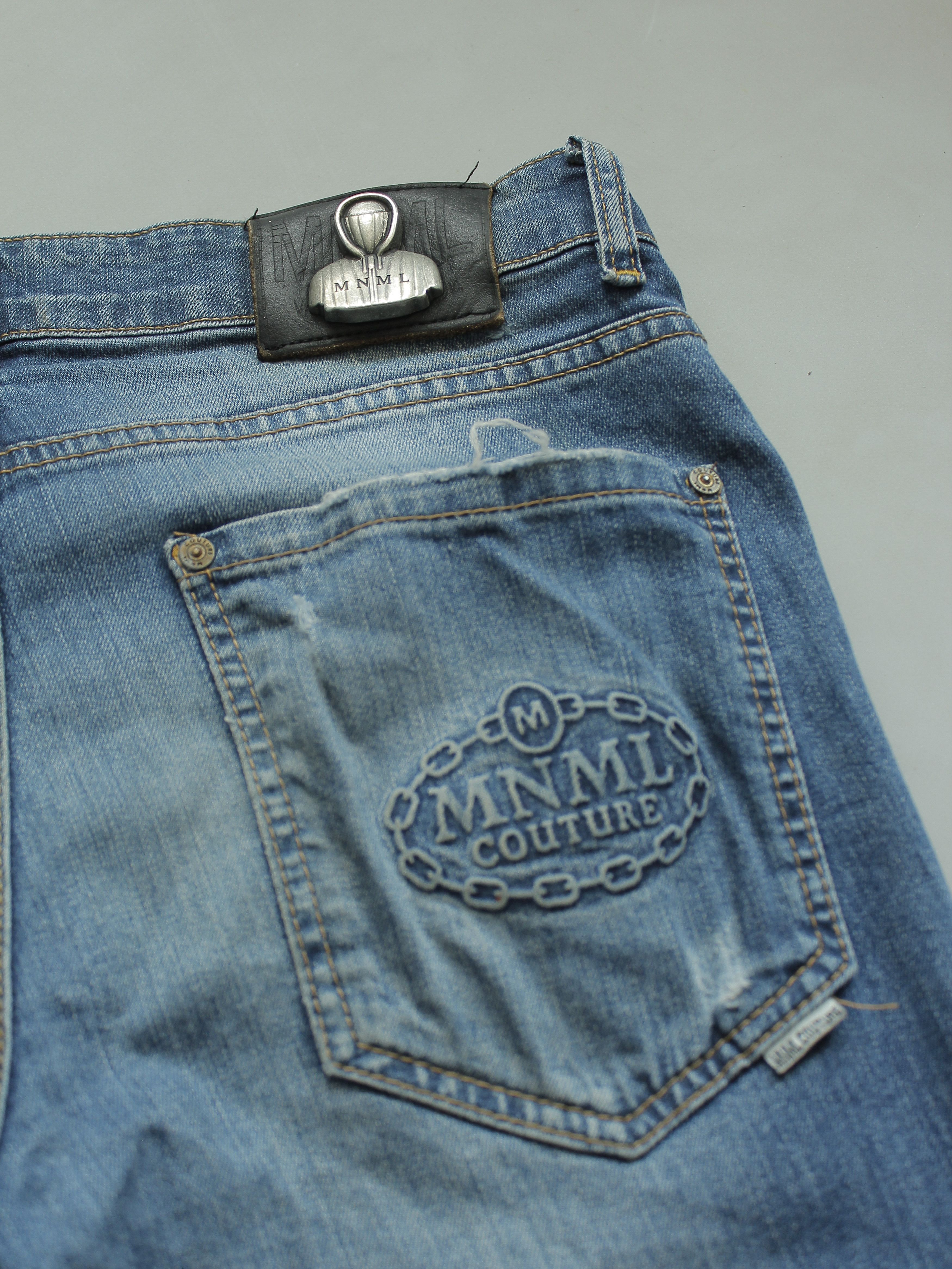 MNML MNML SLIM FIT JEANS 👖 32 33 DISTRESSED Size US 33 - 5 Thumbnail