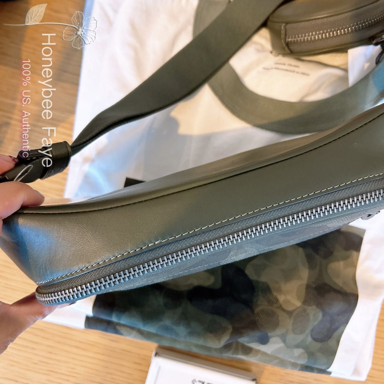 Coach Elias Belt Bag In Signature Camo Print CW314 Size ONE SIZE - 5 Thumbnail