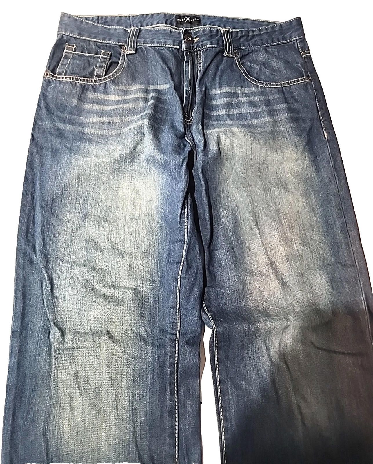 Ecko Unltd. Marc Ecko Blue Jeans Relaxed Fit Boot Cut Actual 38Wx32L Size US 38 / EU 54 - 2 Thumbnail