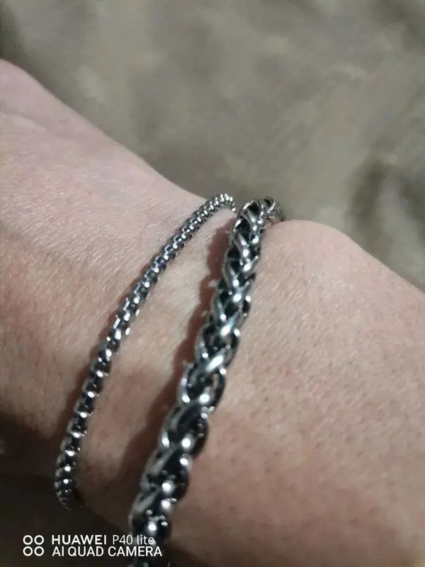 VIBE Hip-hop Thick Stainless Steel Bracelet Size ONE SIZE - 3 Thumbnail