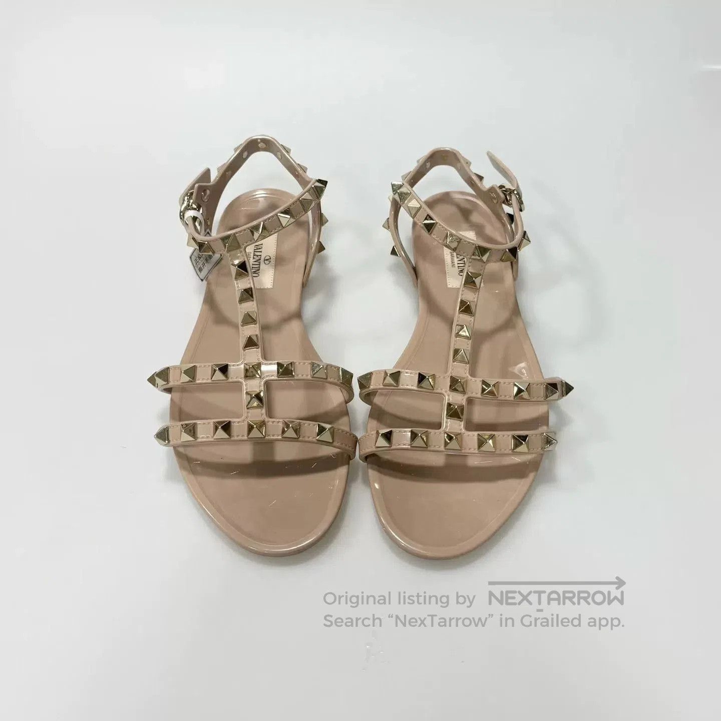 Valentino Valentino Rockstud Rubber Stud Flat Sandals. Size US 6 / IT 36 - 2 Thumbnail