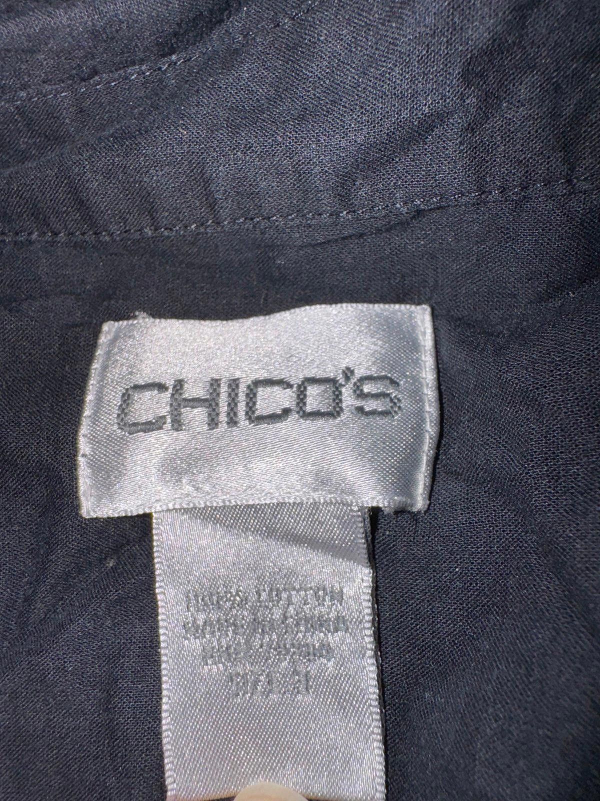 Chicos Women’s Small Black Button Up Shirt Size S / US 4 / IT 40 - 3 Thumbnail