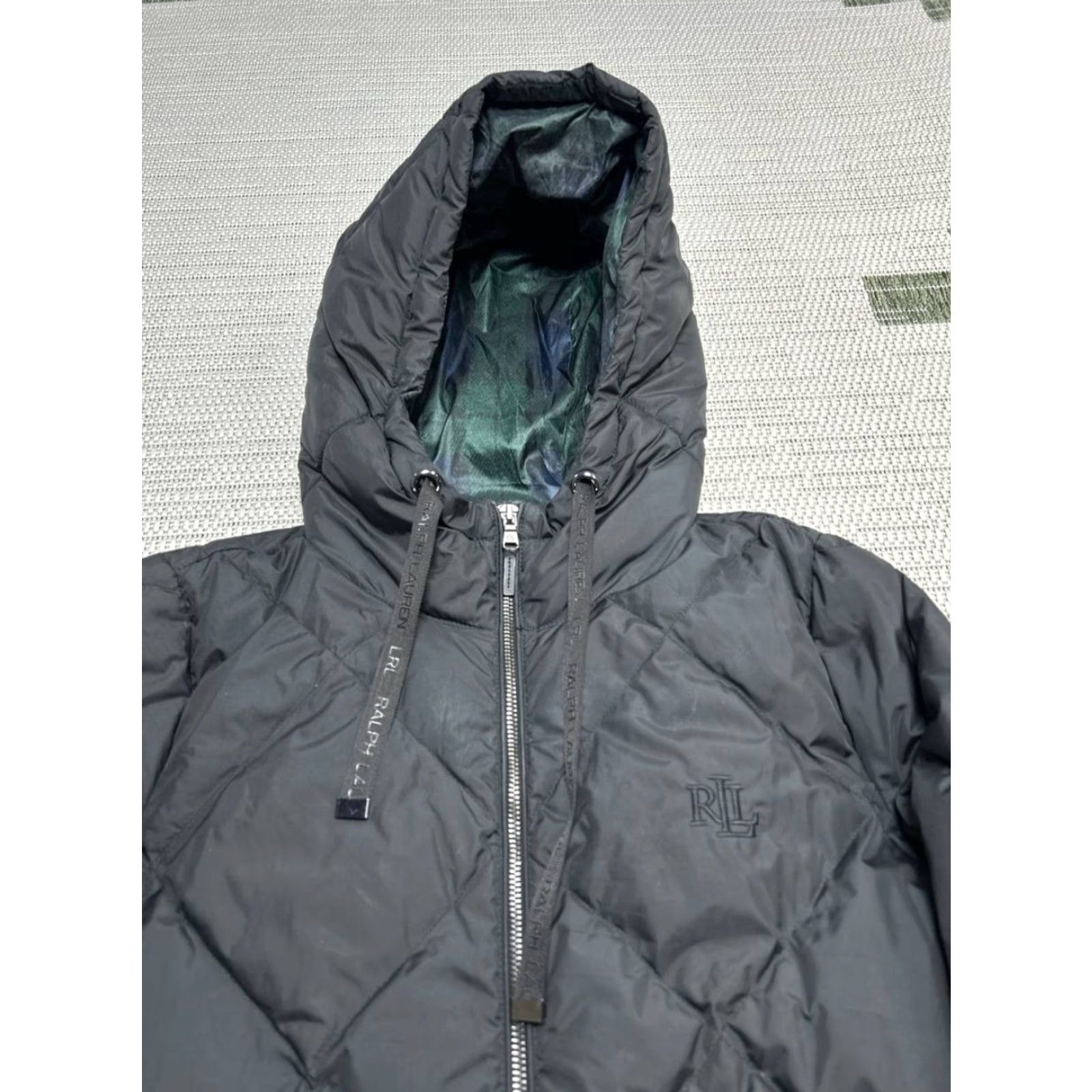 Ralph Lauren Lauren Ralph Lauren Hooded Diamond Quilted Coat Womens Small Black Full Zip Down Size S / US 4 / IT 40 - 3 Thumbnail