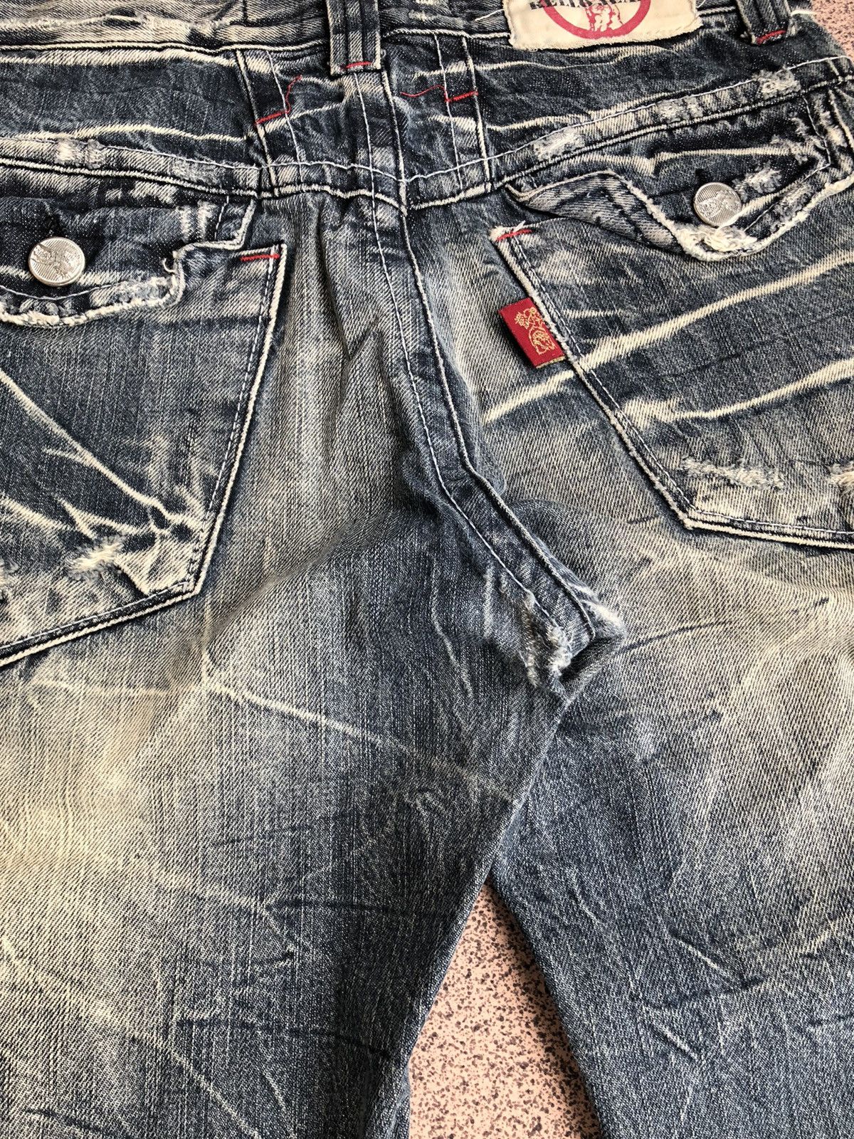 Japanese Brand Kello distressed fading jeans lgb if six was nine style Size US 32 / EU 48 - 9 Thumbnail