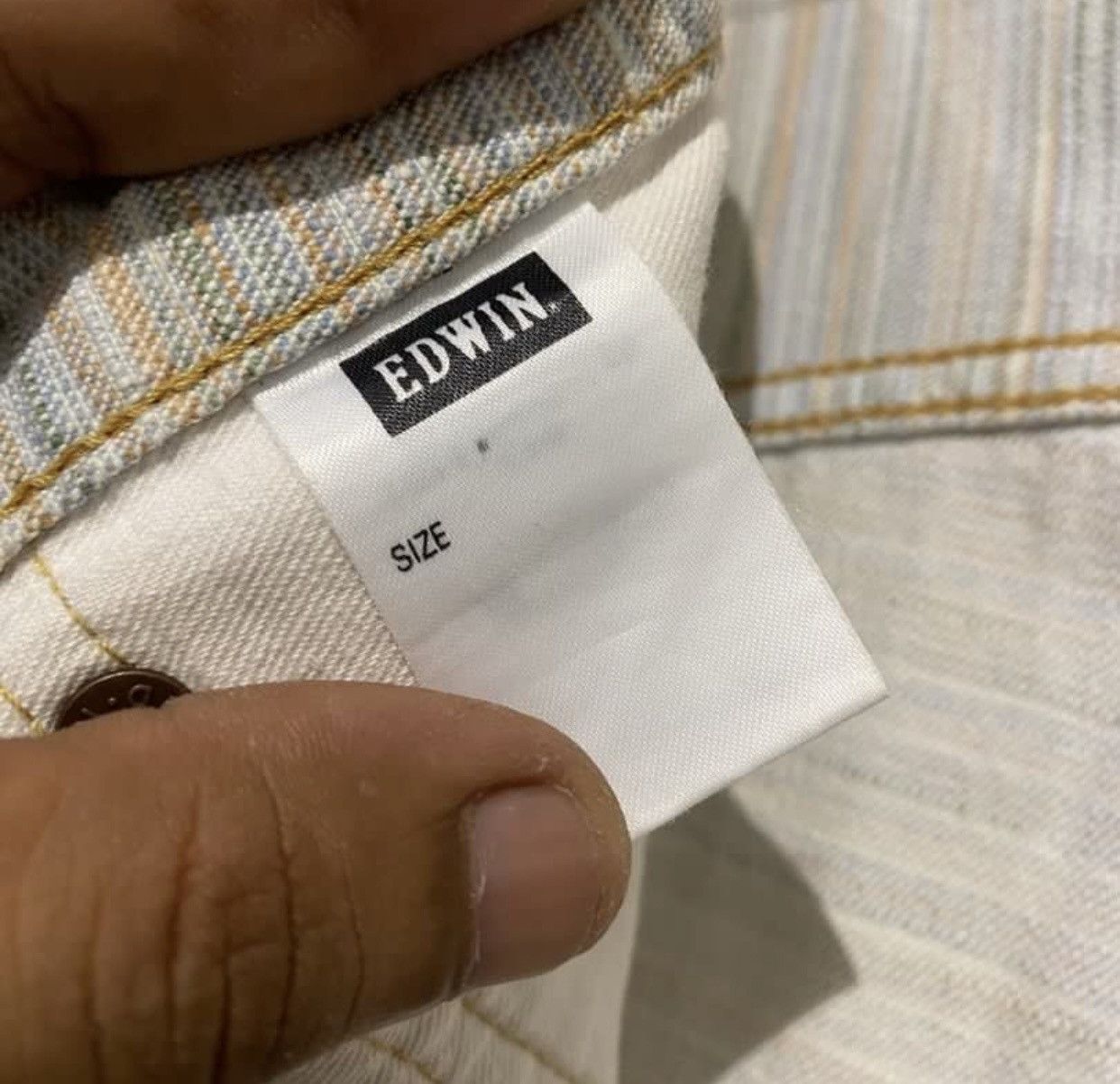 Edwin Fire 🔥 Vtg Edwin 13oz grand blue Selvedge Denim Size US 33 - 8 Thumbnail