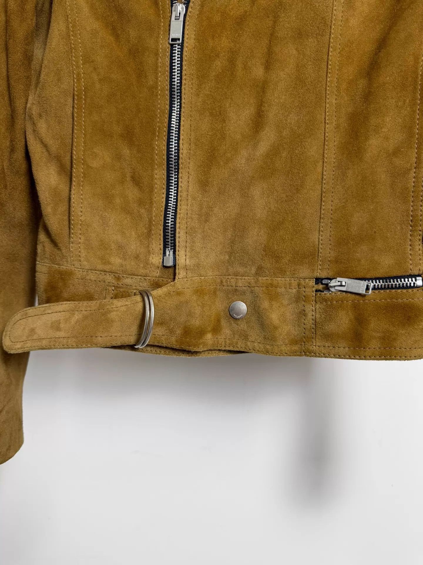 Saint Laurent Paris SLP 16ss Suede Biker Jacket F36 Size XS / US 0-2 / IT 36-38 - 3 Thumbnail