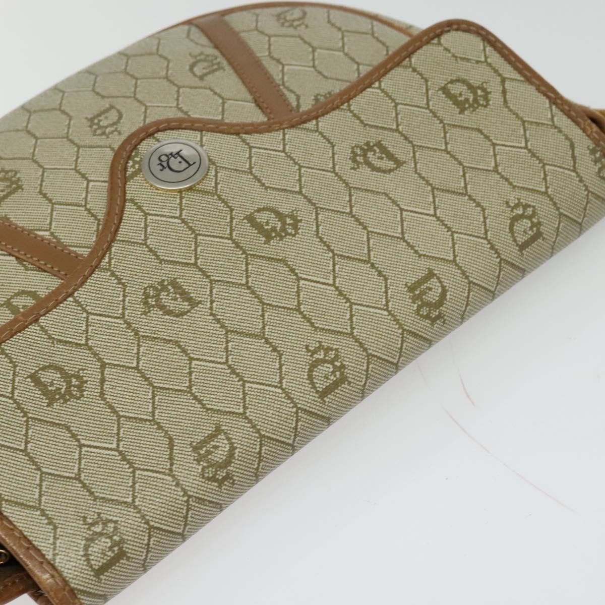 Dior DIOR Honeycomb Canvas Shoulder Bag Pvc Beige Gold Size ONE SIZE - 6 Thumbnail