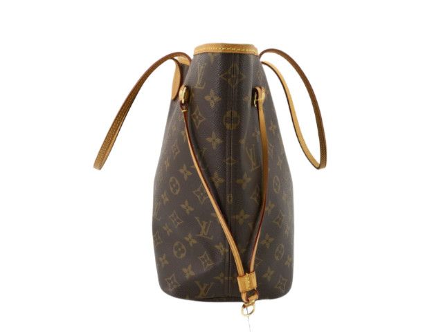Louis Vuitton Louis Vuitton Neverfull MM Monogram Canvas Brown Tote Bag Size ONE SIZE - 3 Thumbnail