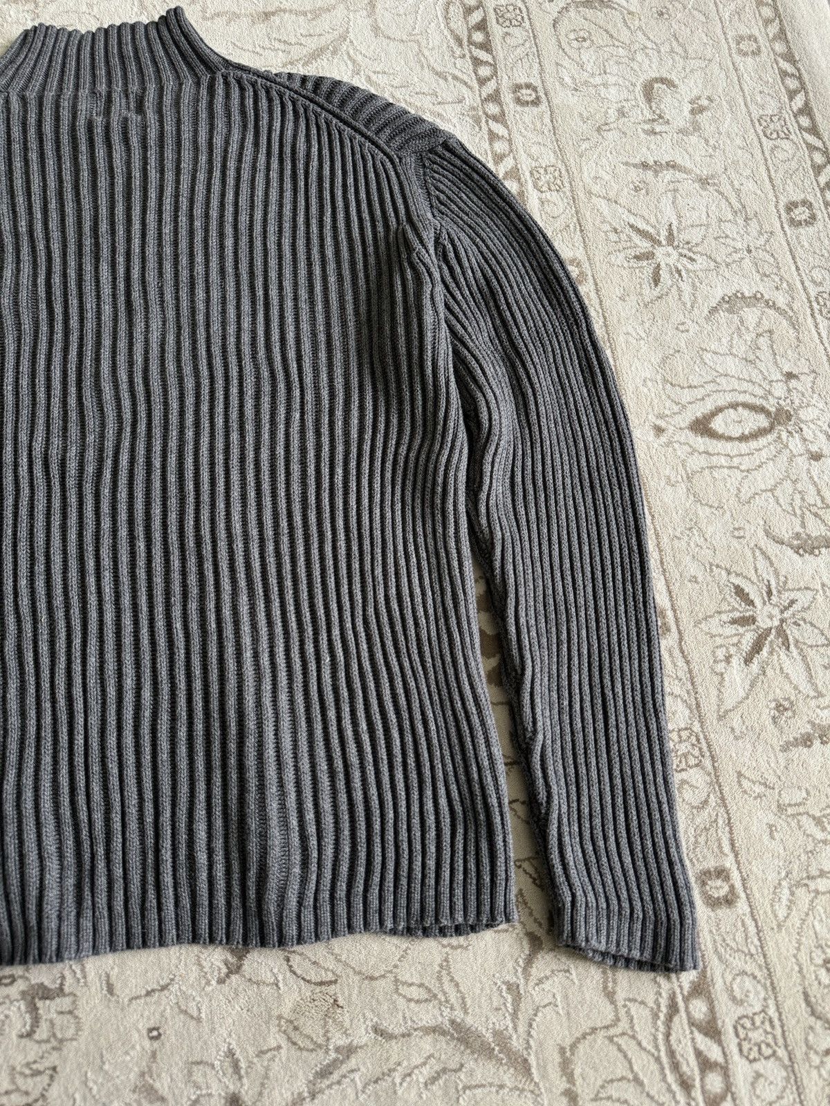Gap Vintage GAP Ribbed Knit Sweater Mock Neck Avantgarde 90s Y2K Size US L / EU 52-54 / 3 - 11 Thumbnail