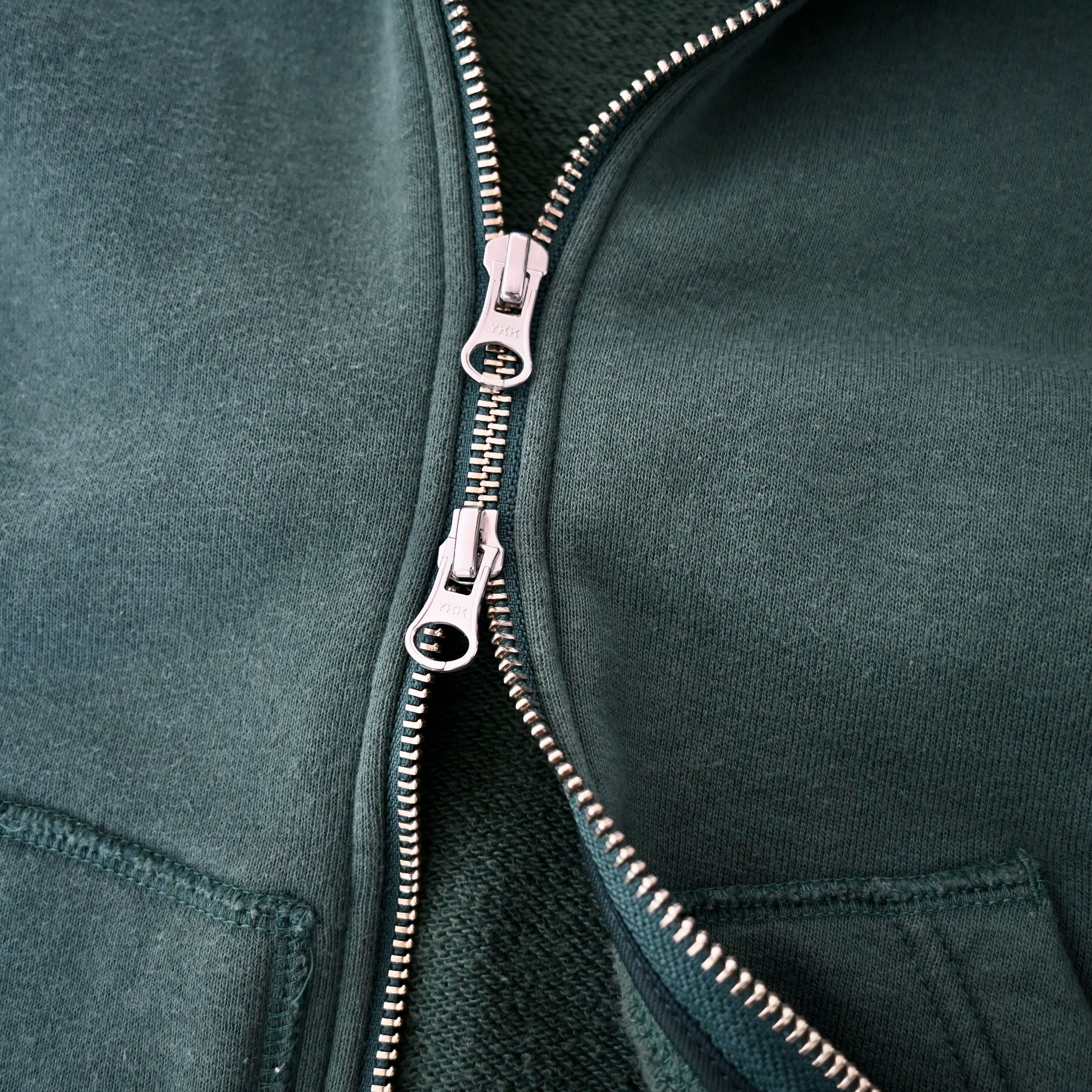 Slim fit, BEAMS Plus x LOOPWHEELER tsuriami zipup hoodie