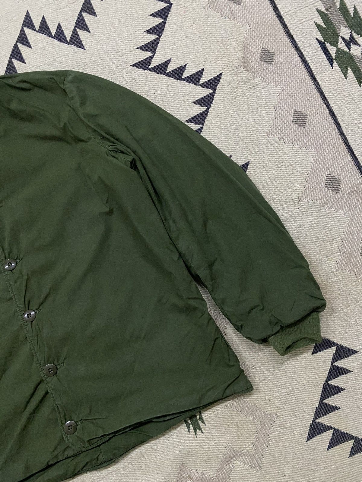 Other 60s SWEDISH ARMY M59 QUILTED MILITARY JACKET GREEN C148 Size US M / EU 48-50 / 2 - 4 Thumbnail