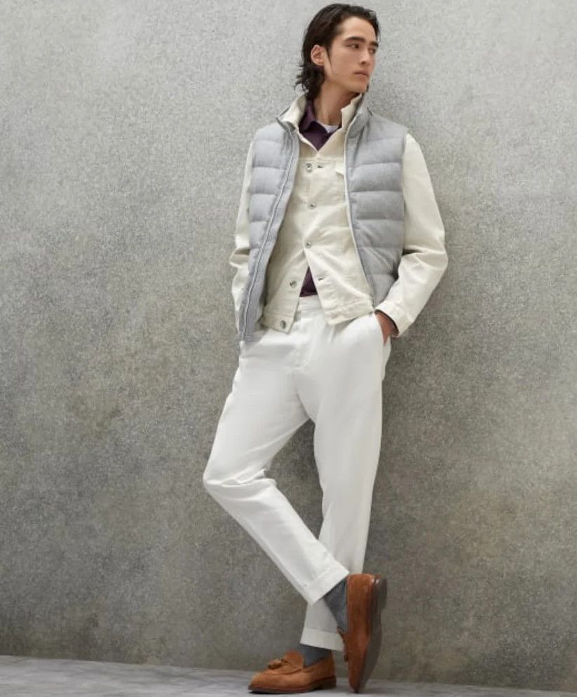 Brunello Cucinelli Jacket in Off White Size US XS / EU 42 / 0 - 4 Thumbnail