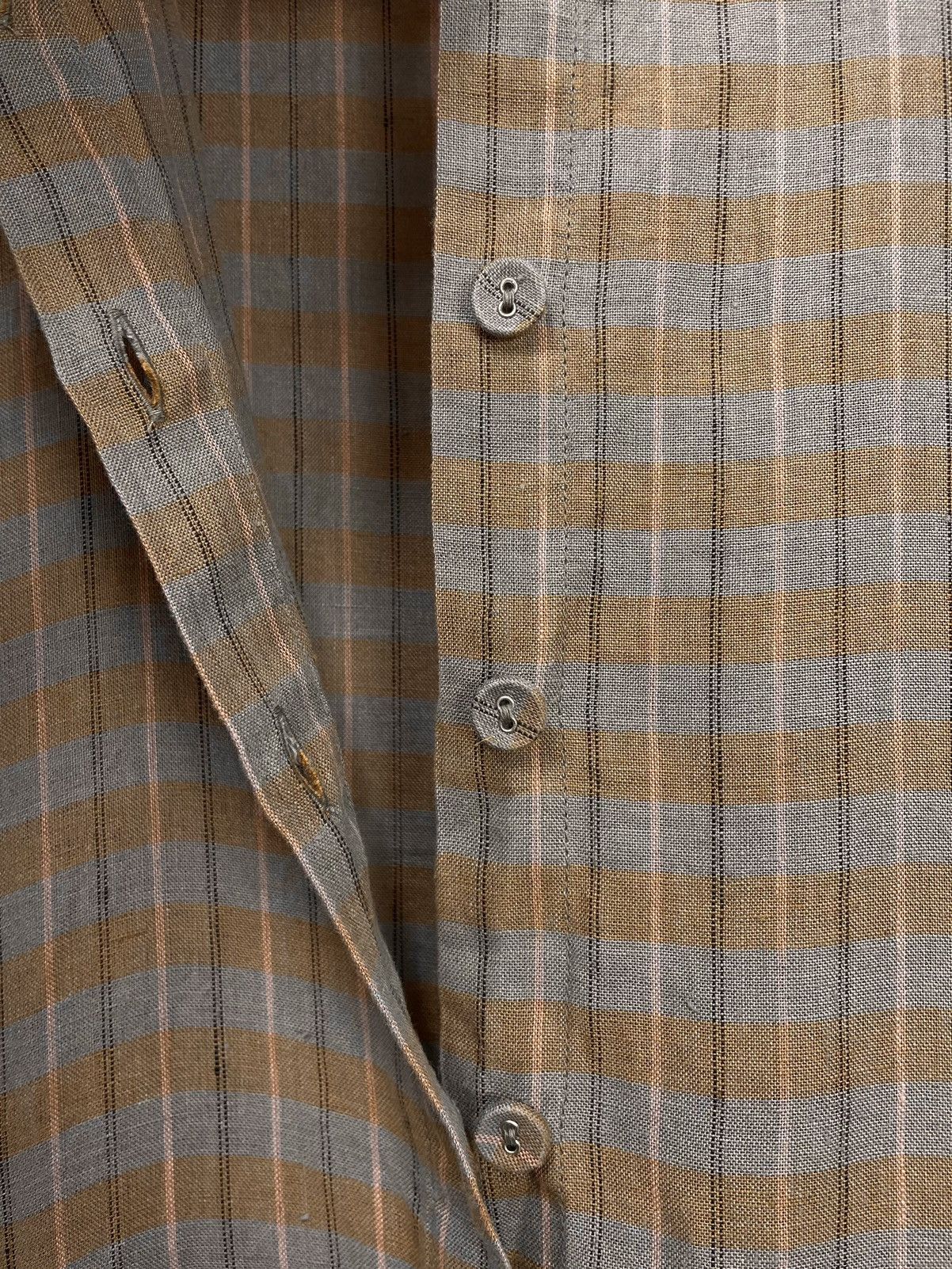 Gudrun Sjoden Gudrun Sjoden 100% Hemp Checkered Dress w/ Pockets Size M / US 6-8 / IT 42-44 - 2 Thumbnail