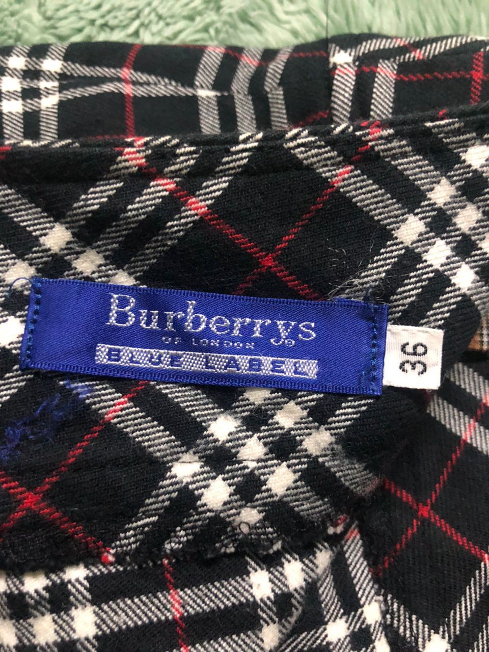 Burberry Burberry Blue Label Black Tartan Mini Skirt Size 26" / US 2 / IT 38 - 6 Thumbnail