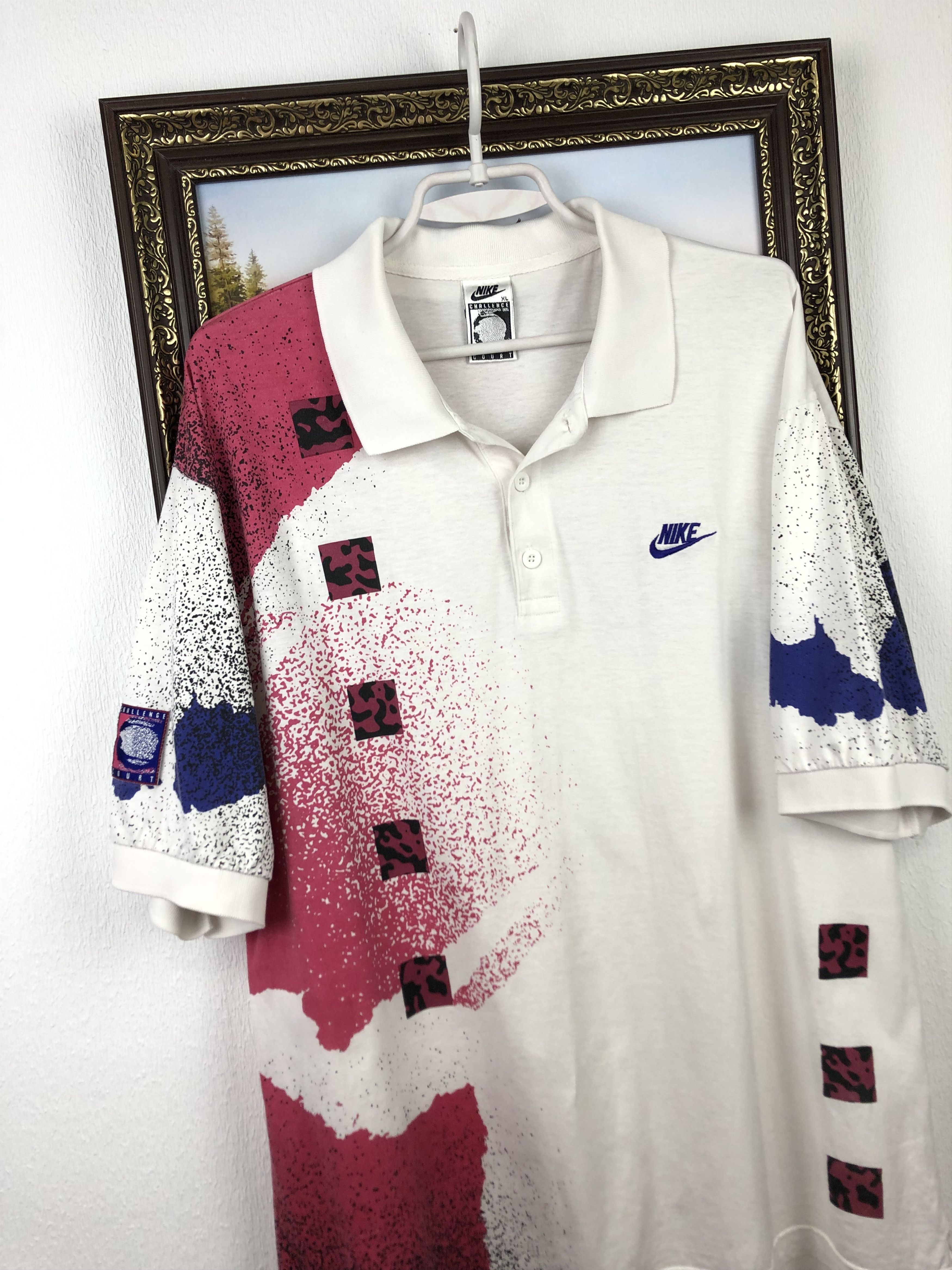 Nike Vintage Tee Nike Challenge Court Shirt Andre Agassi Jersey Size US XL / EU 56 / 4 - 3 Thumbnail