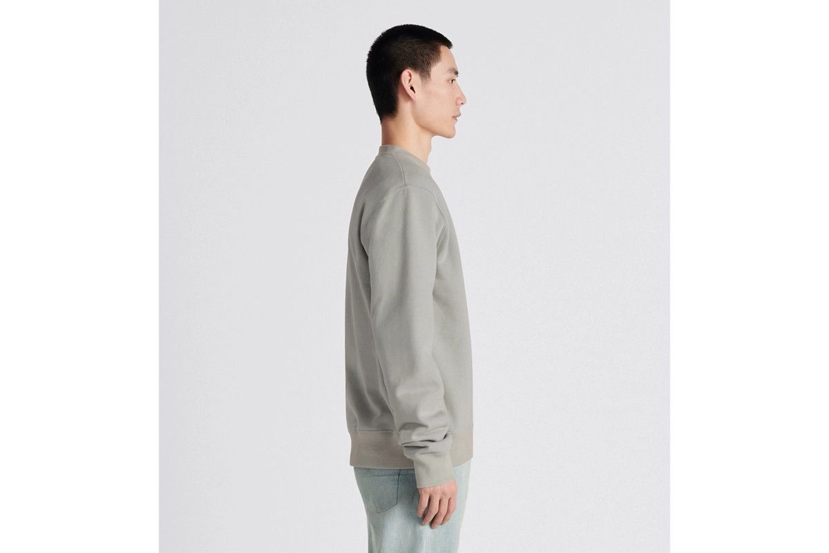 Dior o1w1db11024 Cd Interlaced Relaxed-Fit Sweatshirt in Grey Size US XS / EU 42 / 0 - 4 Thumbnail