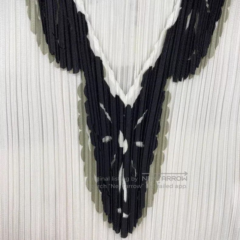 Issey Miyake Issey Miyake Black and White Paper-cut Window Grille Long Size L / US 10 / IT 46 - 4 Thumbnail