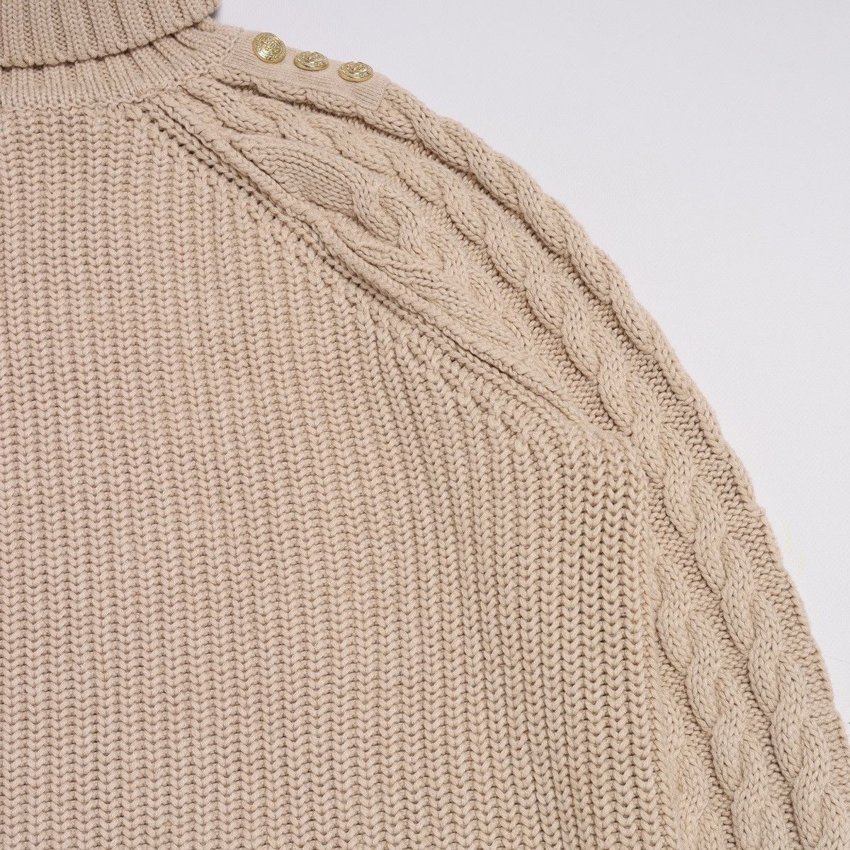 Other Holland Cooper Greenwich Cable Knit Jumper Sweater Beige Size M / US 6-8 / IT 42-44 - 15 Thumbnail