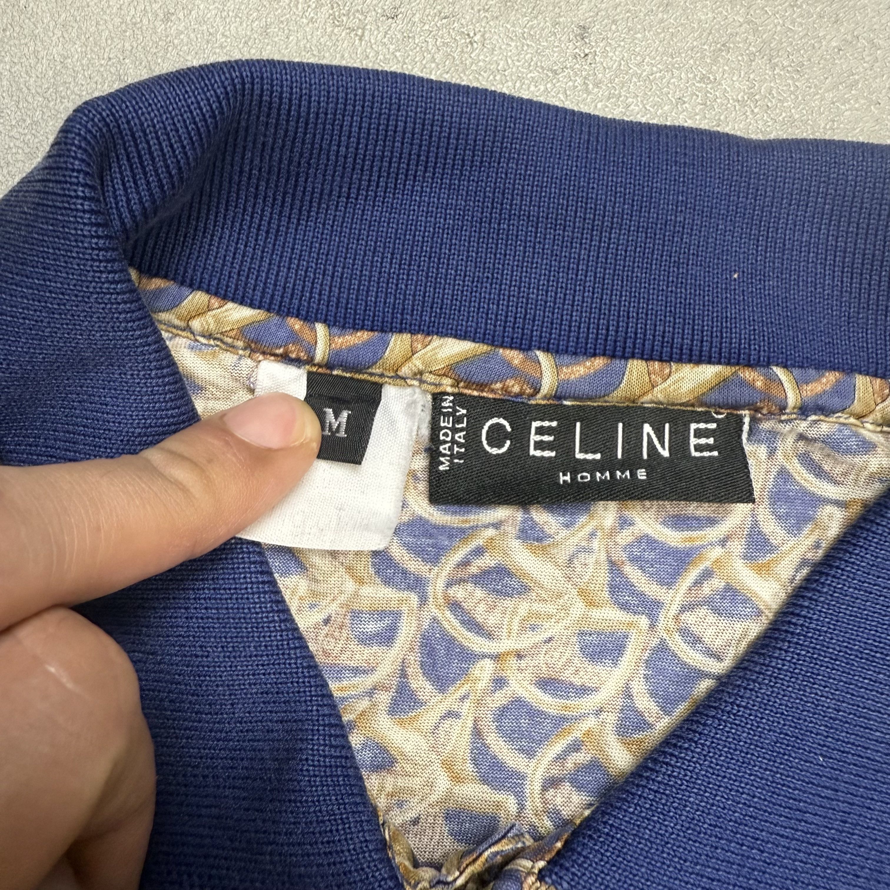 Celine Vintage Celine Monogram Polo Shirt Size US M / EU 48-50 / 2 - 6 Thumbnail