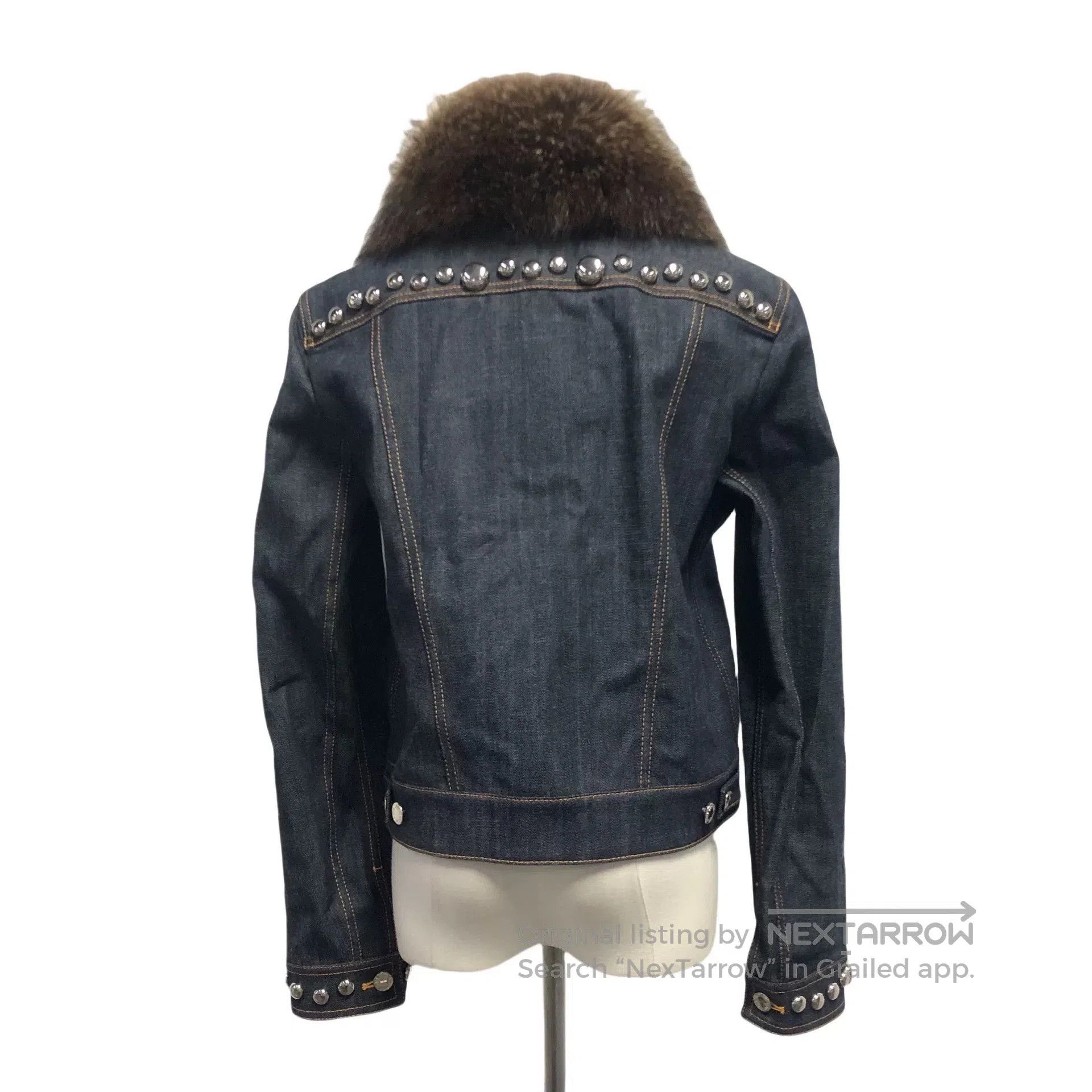 Louis Vuitton louis vuitton denim jacket with detachable fur collar. Size US M / EU 48-50 / 2 - 3 Thumbnail