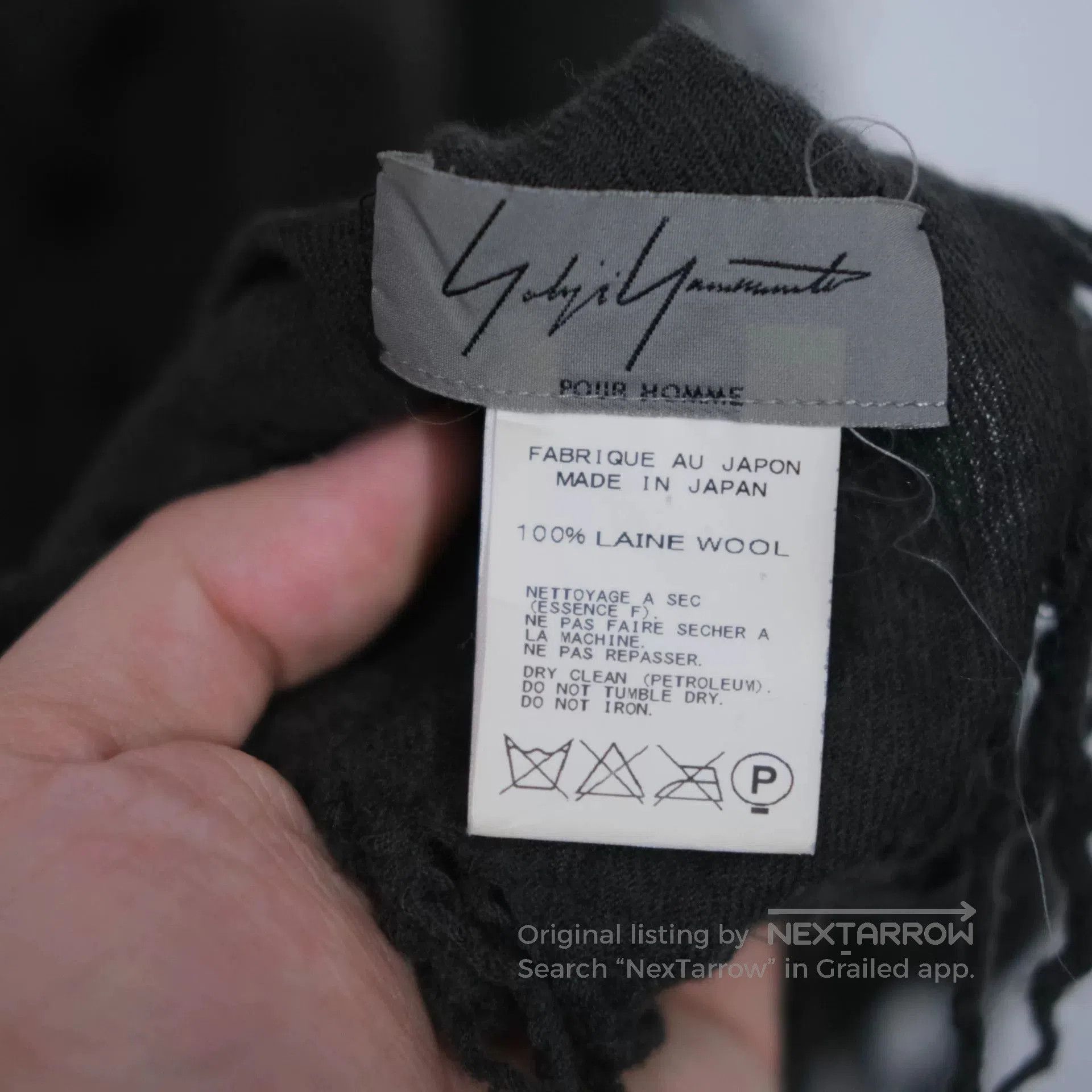Yohji Yamamoto Yohji Yamamoto Dune Scarf with Frayed Edges. Size ONE SIZE - 5 Thumbnail
