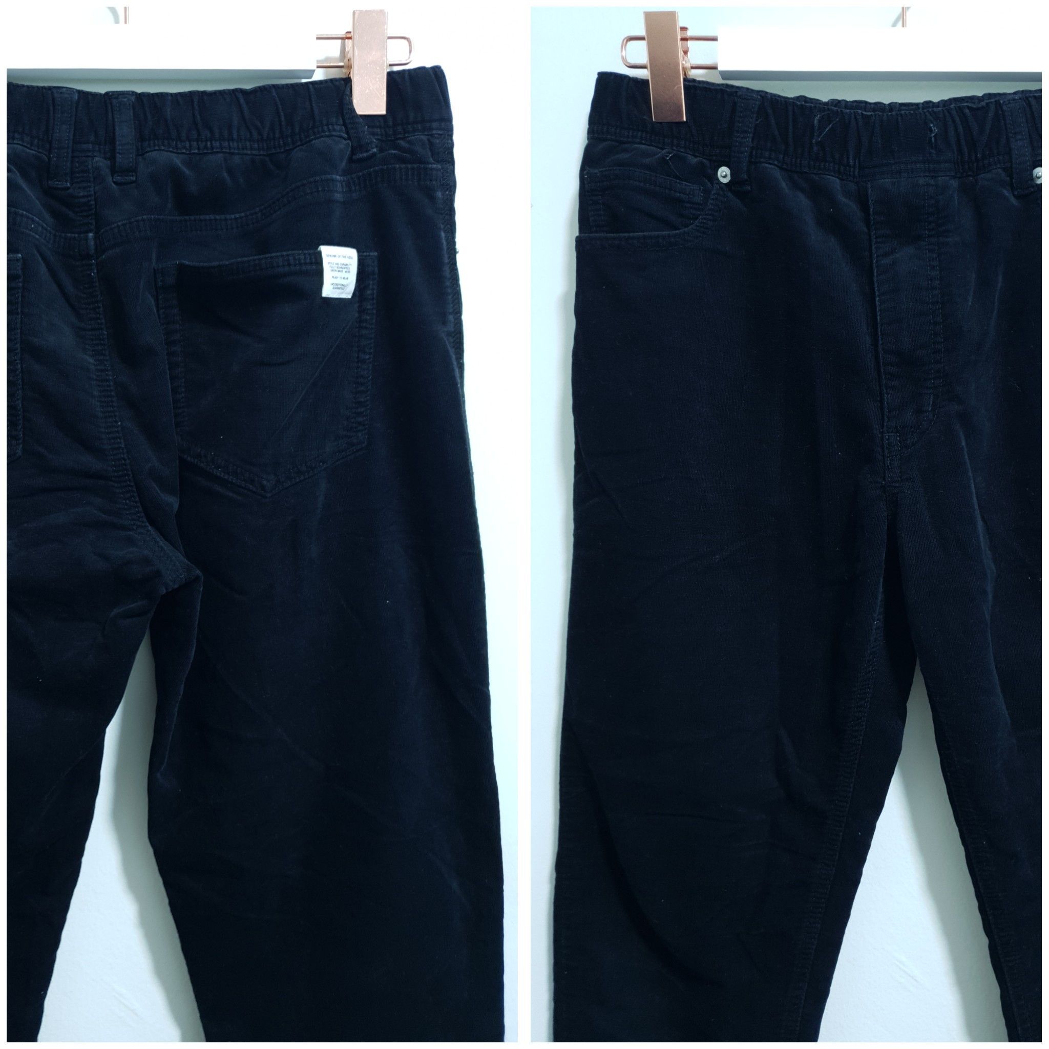 Japanese Brand × MOUSSY AZUL BY MOUSSY 28”-33”/36” BLACK CORDUROY ANKLE PANTS Size US 32 / EU 48 - 3 Thumbnail
