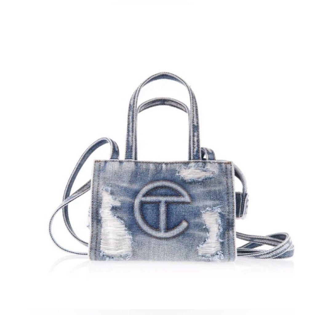 Telfar Small distressed denim blue Telfar Size ONE SIZE - 2 Thumbnail