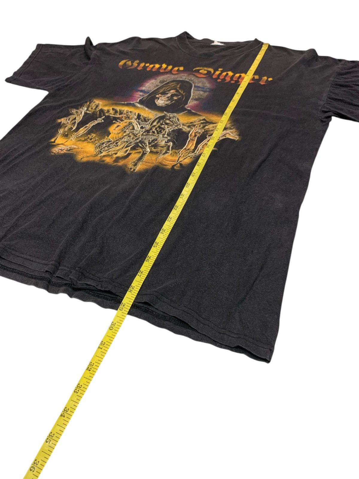 Band Tees Vintage Grave Digger Knight Of The Cross Metal Band T Shirt Size US L / EU 52-54 / 3 - 8 Thumbnail