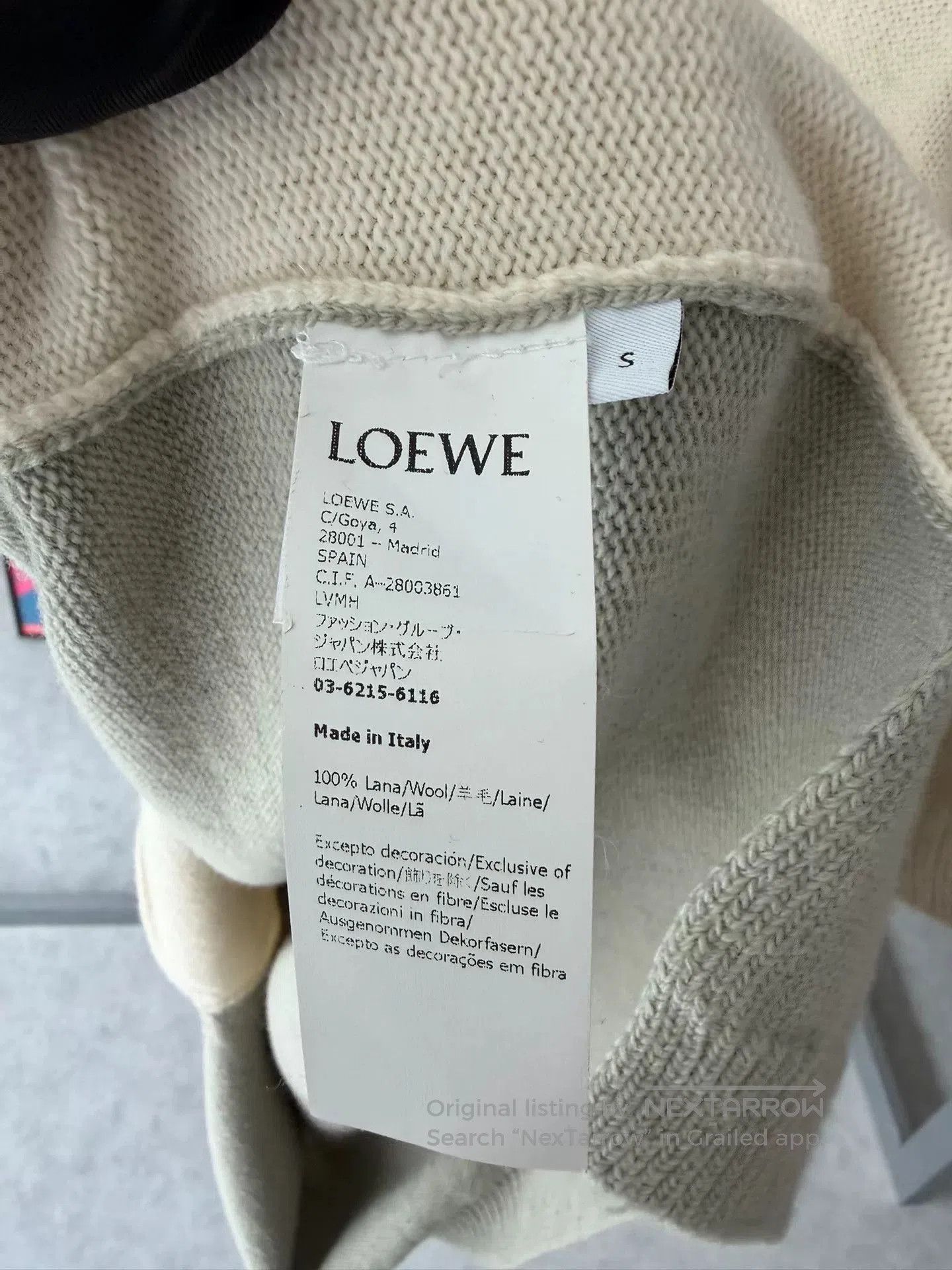 Loewe Loewe Beige Sweater Size S. Size US S / EU 44-46 / 1 - 4 Thumbnail