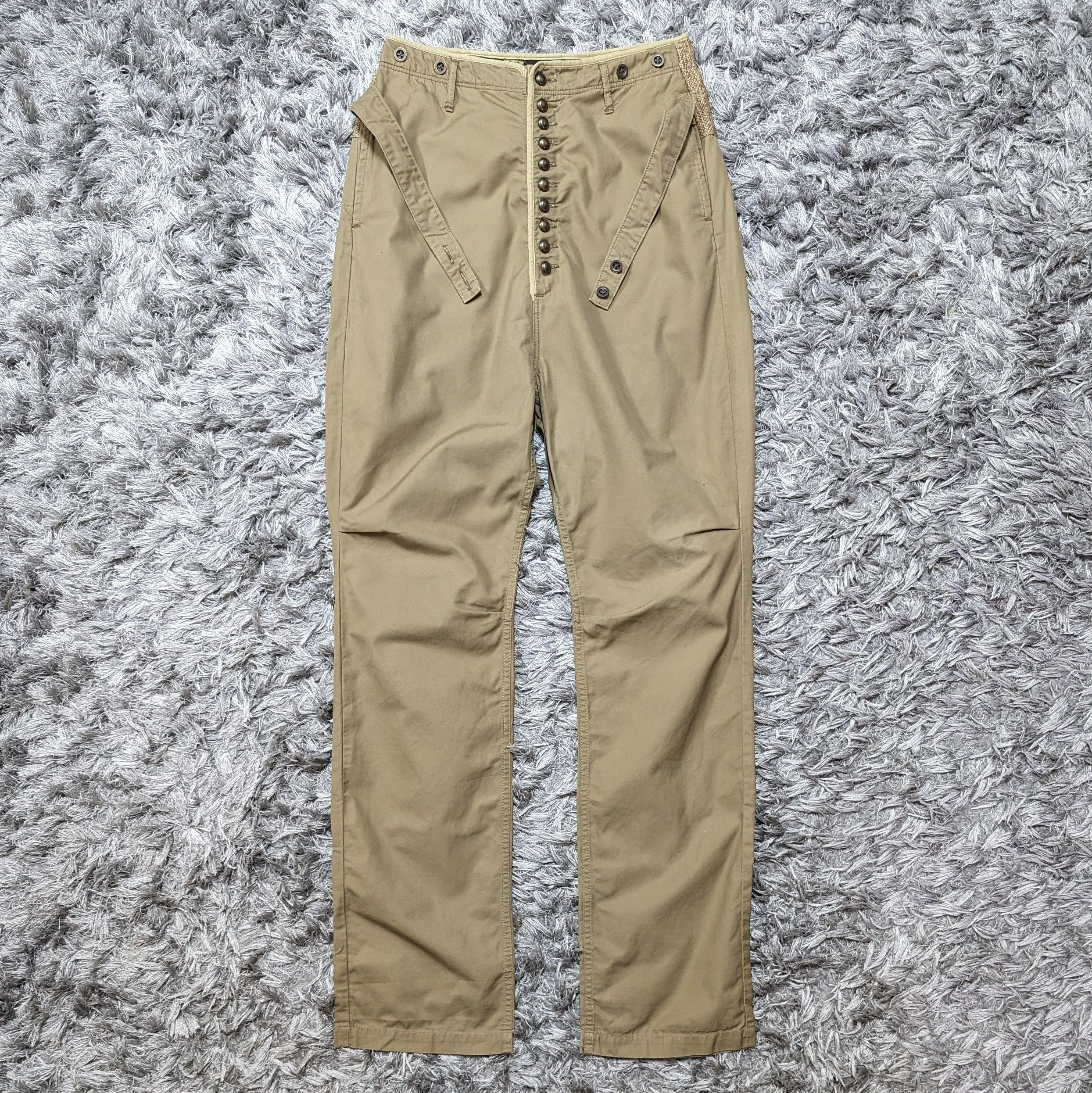 image of Avant Garde x Kapital Vintage Kapital Japan Chino High Waist Pants Button Rise in Brown (Size 30)