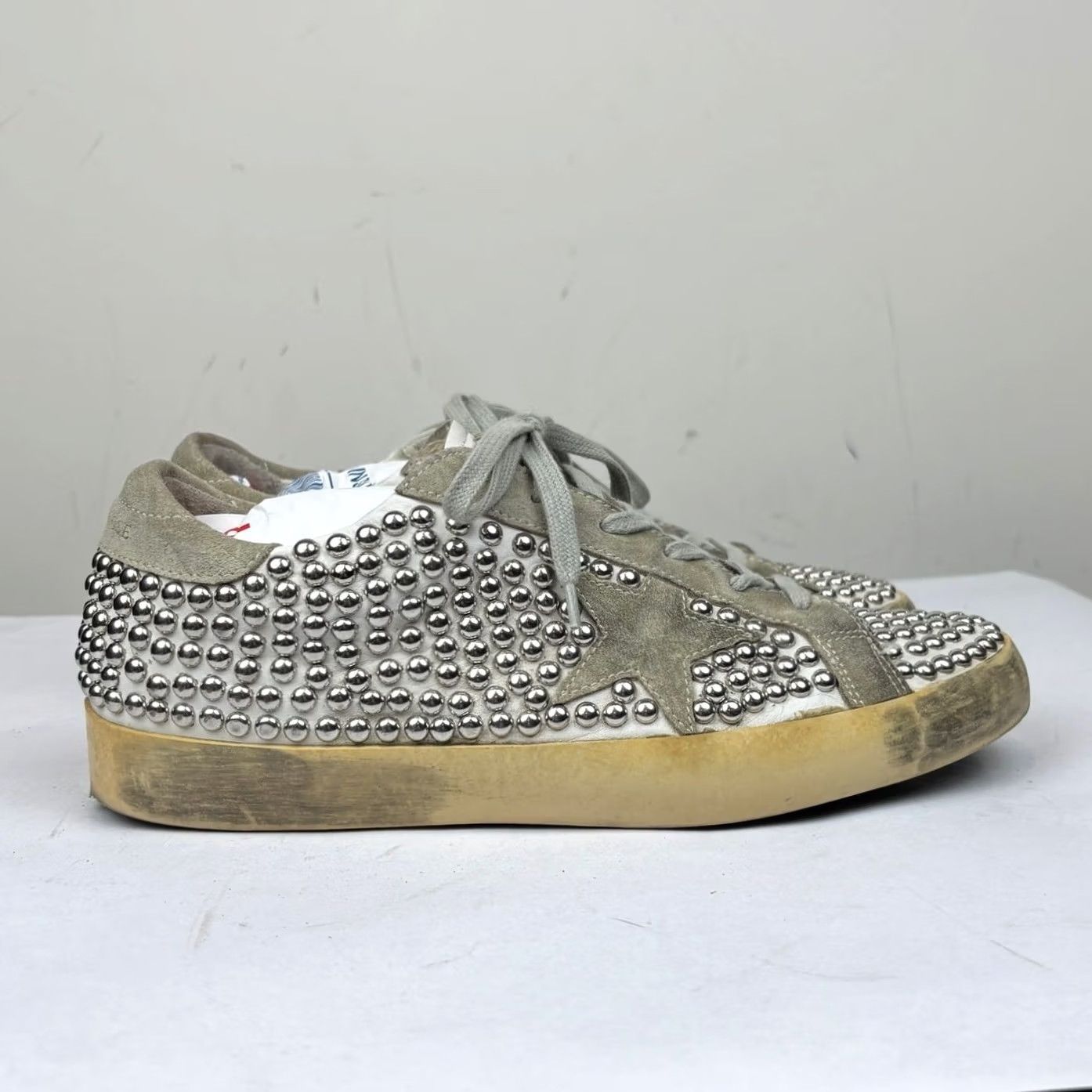 Golden Goose Golden Goose Superstar GGDB Old Studded Low Top Sneakers Women's 38 US 8 Size M / US 6-8 / IT 42-44 - 3 Thumbnail