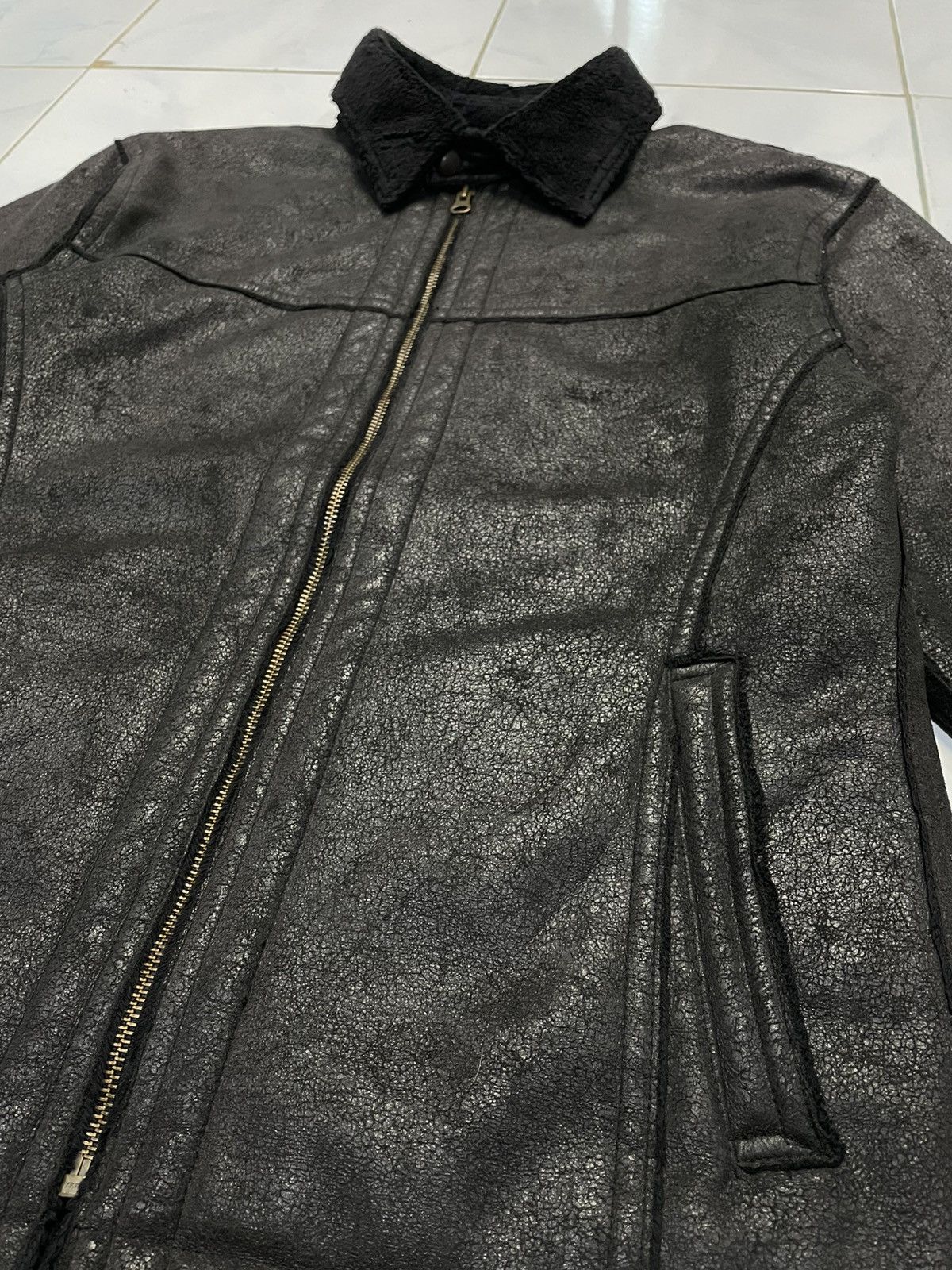 Issey Miyake Issey Miyake Tete Homme Suede Faux Fur Jacket Size US L / EU 52-54 / 3 - 3 Thumbnail