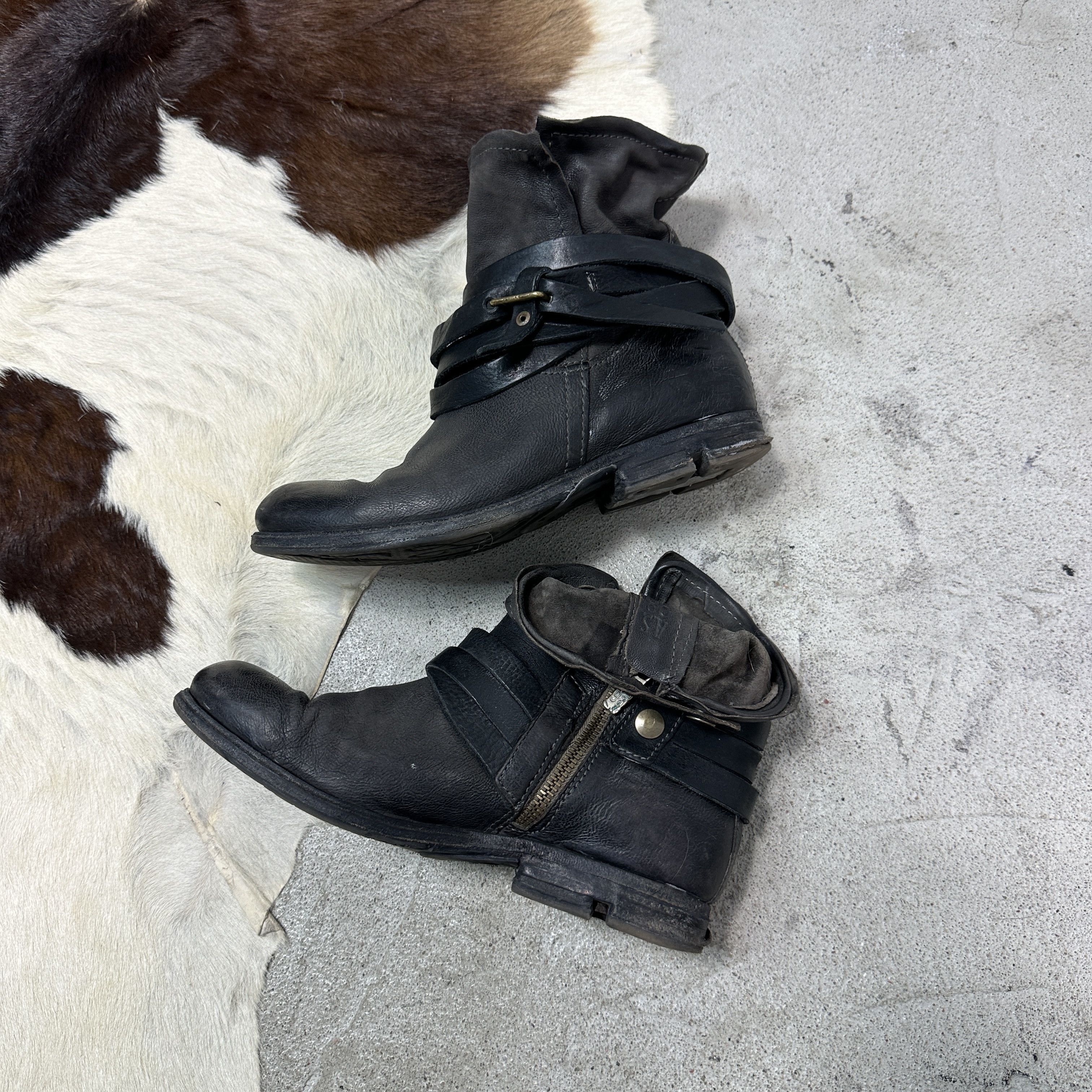 A.S.98 Vintage Leather Airstep Pirate Strapped A.S.98 Boots Y2K Size US 9 / IT 39 - 2 Thumbnail