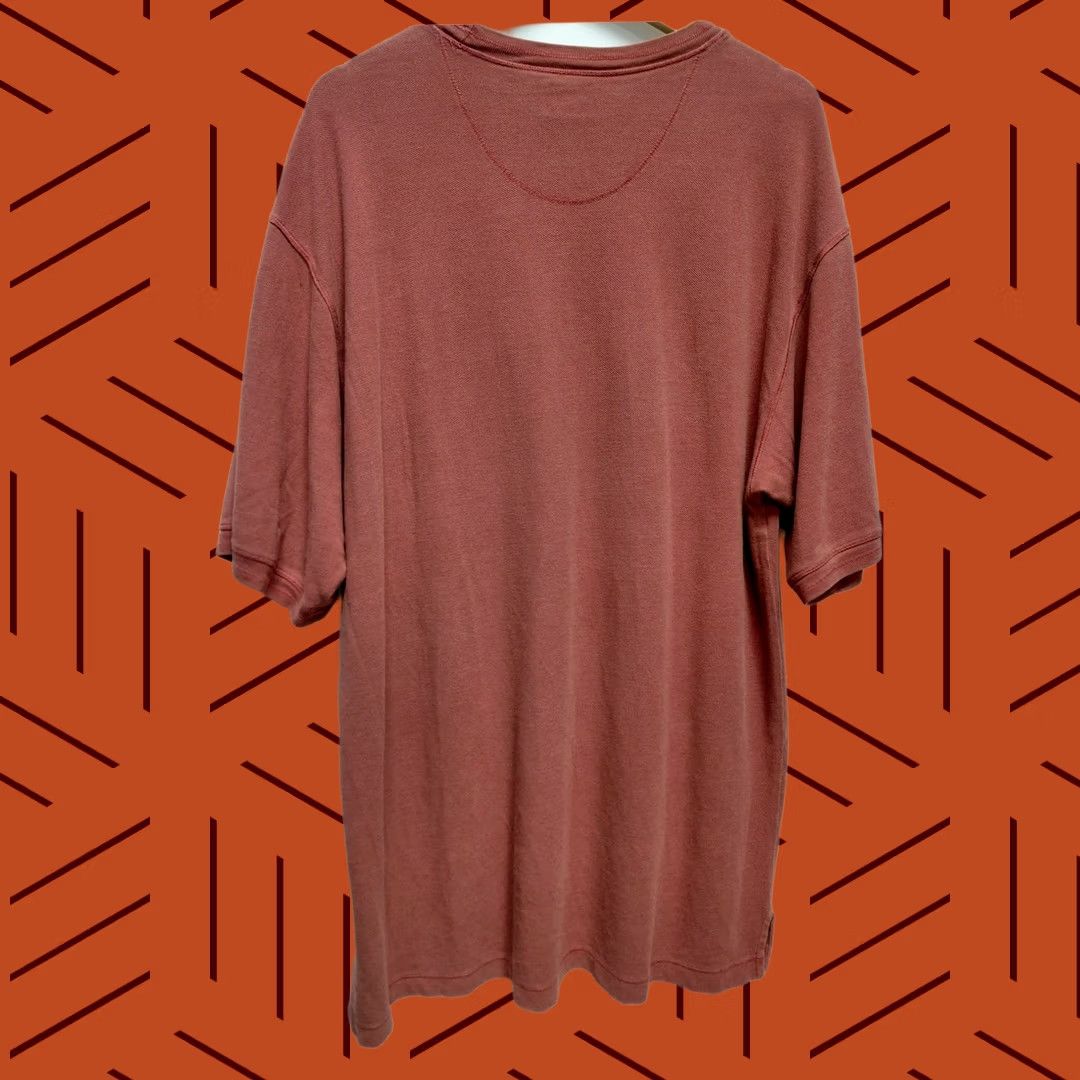 Tommy Bahama Tommy Bahama T-Shirt Pink Solid Knit Short Sleeve Men L 100% Cotton Crew Neck Regular Size US L / EU 52-54 / 3 - 1 Thumbnail