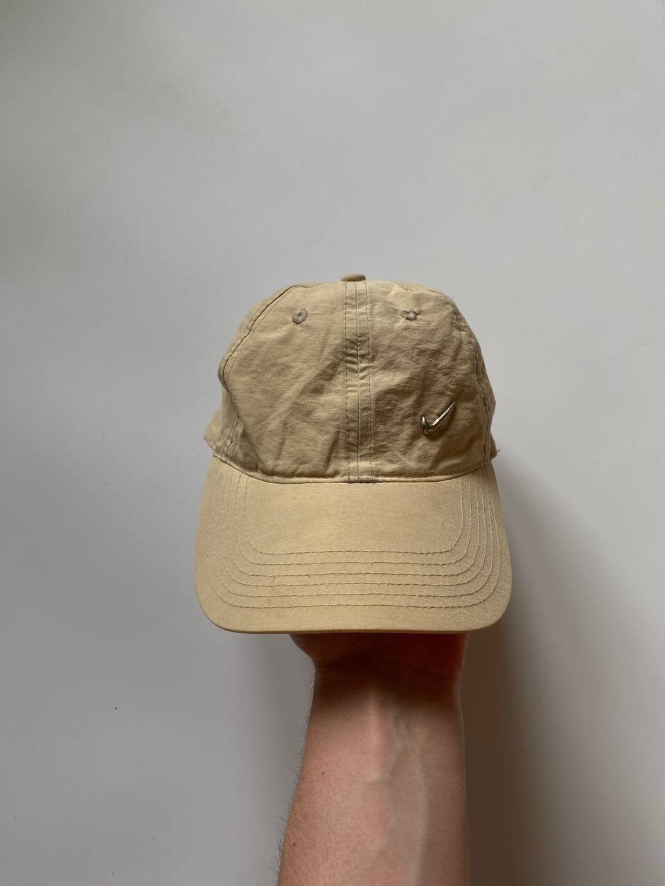 Nike Vintage Nike Metal Swoosh small logo cap Beige OS Size ONE SIZE - 2 Thumbnail