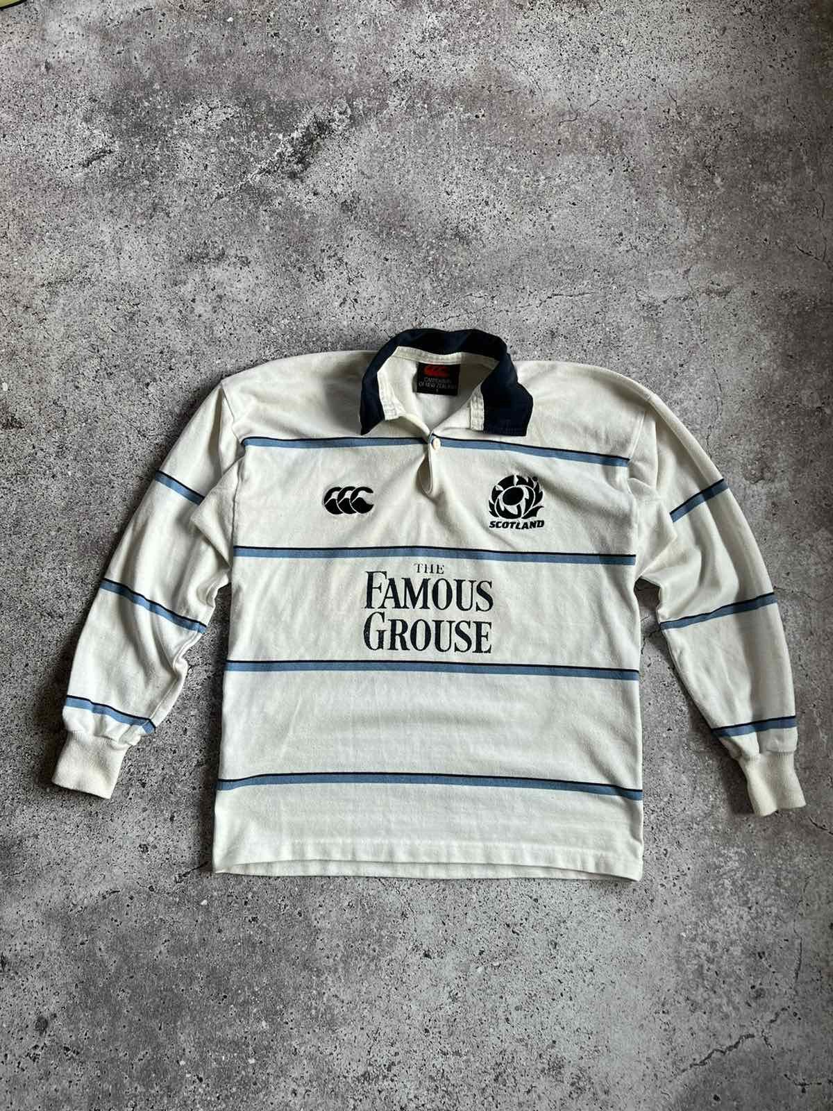 image of Canterbury Of New Zealand x Cotton Traders Vintage Canterbury Scotland Rugby Shirt Famous Crouse Si