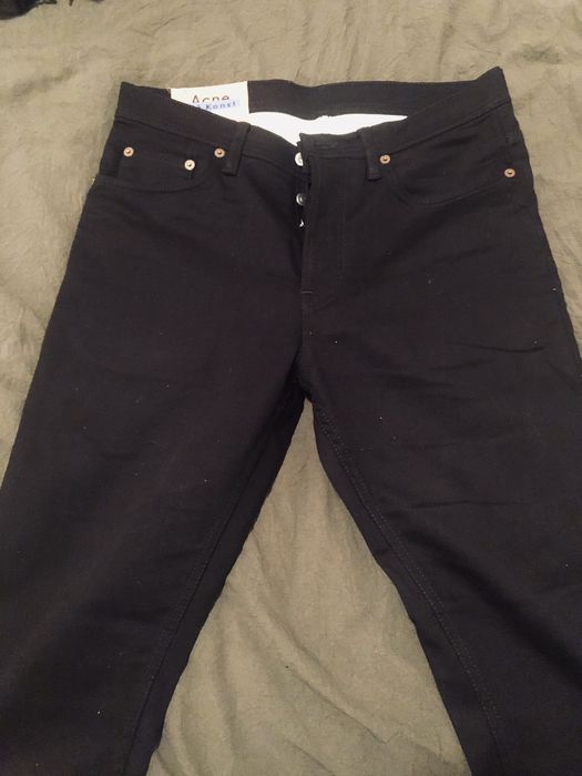 Acne Studios Acne Studio River Stay Black Jeans 30/32 | Grailed