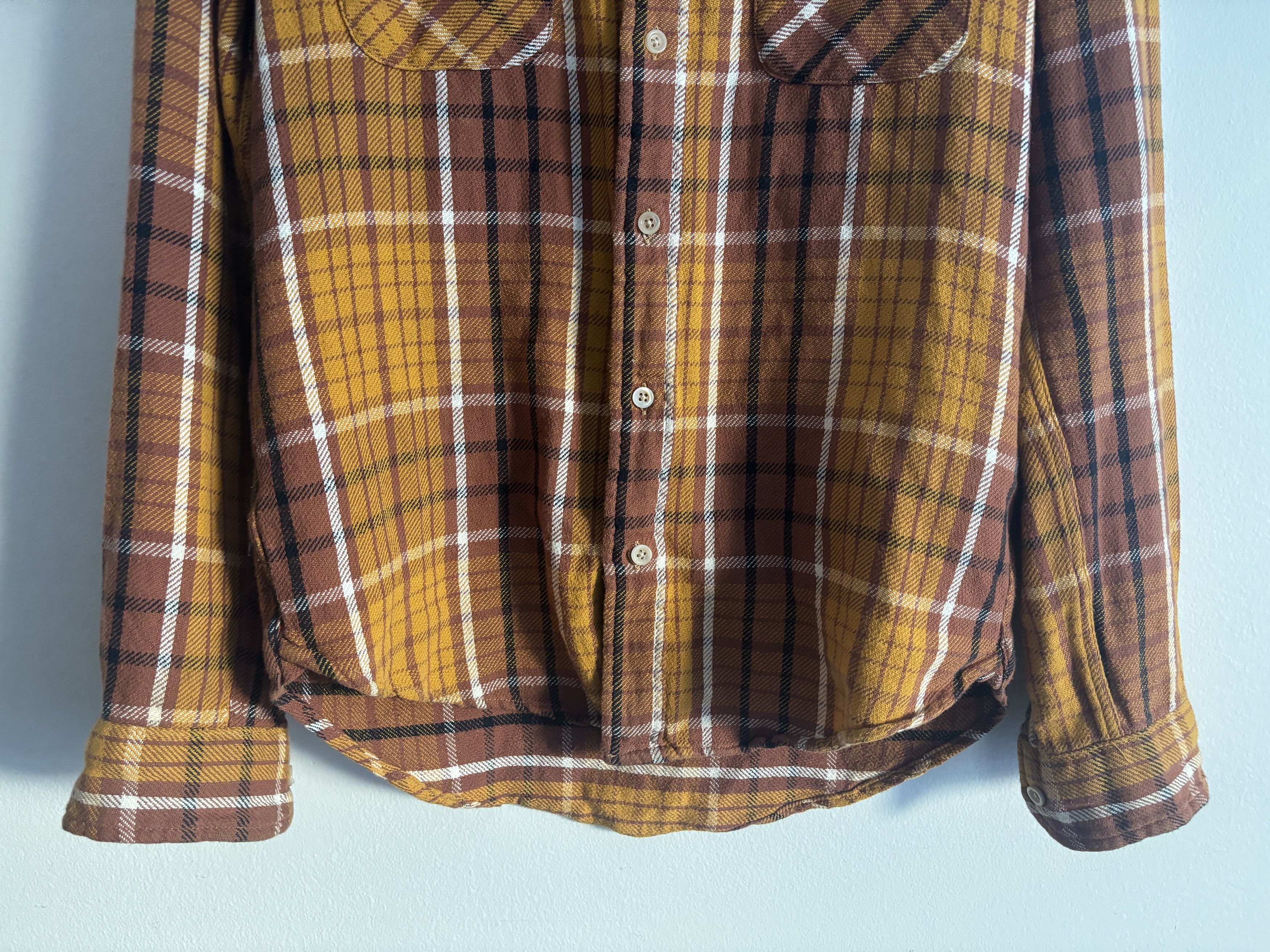 Levi's Vintage Clothing LVC Plaid Check Flannel Shirt - Small Size US S / EU 44-46 / 1 - 6 Thumbnail