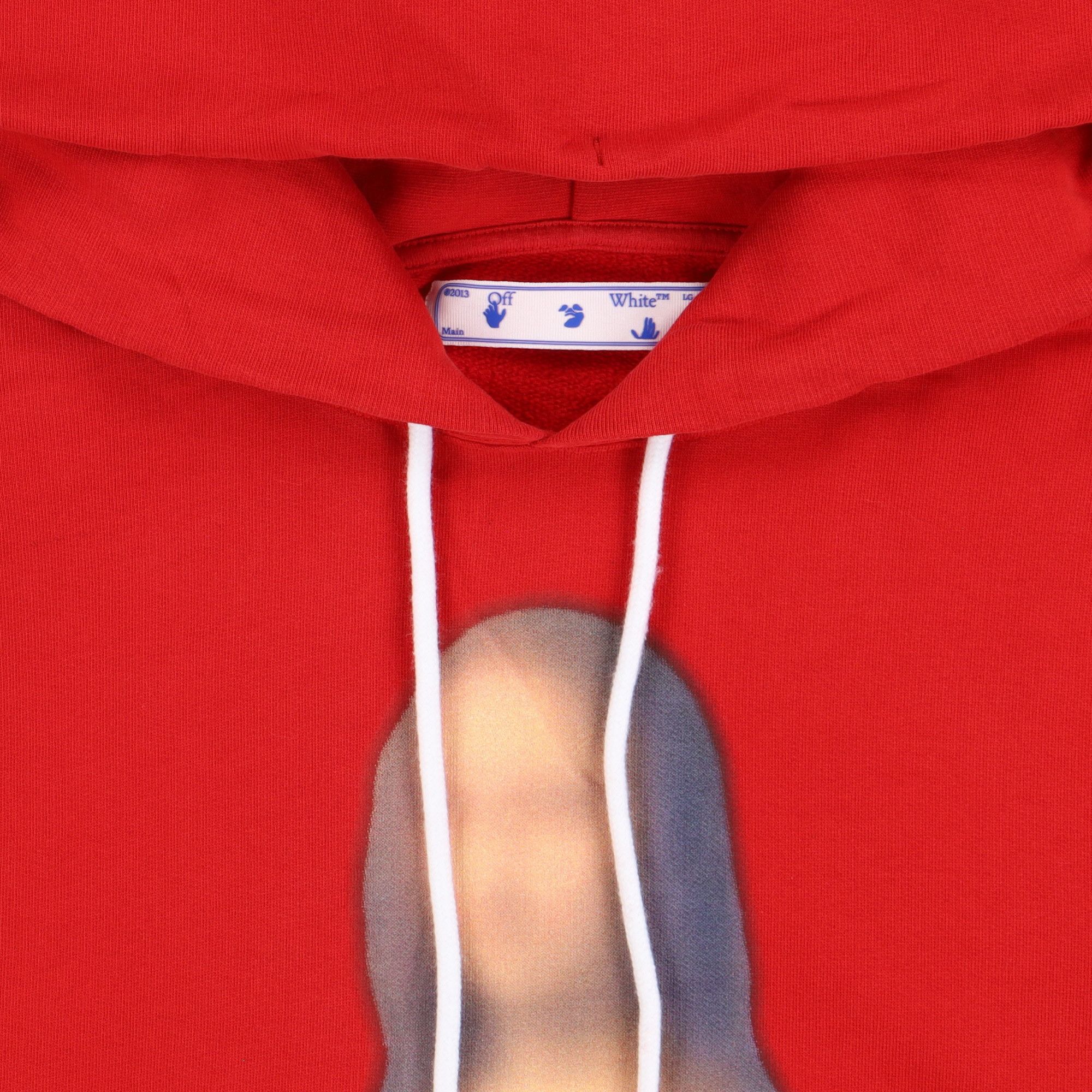Off-White Red Blurred Mona Lisa Arrows Hoodie Size US M / EU 48-50 / 2 - 2 Thumbnail