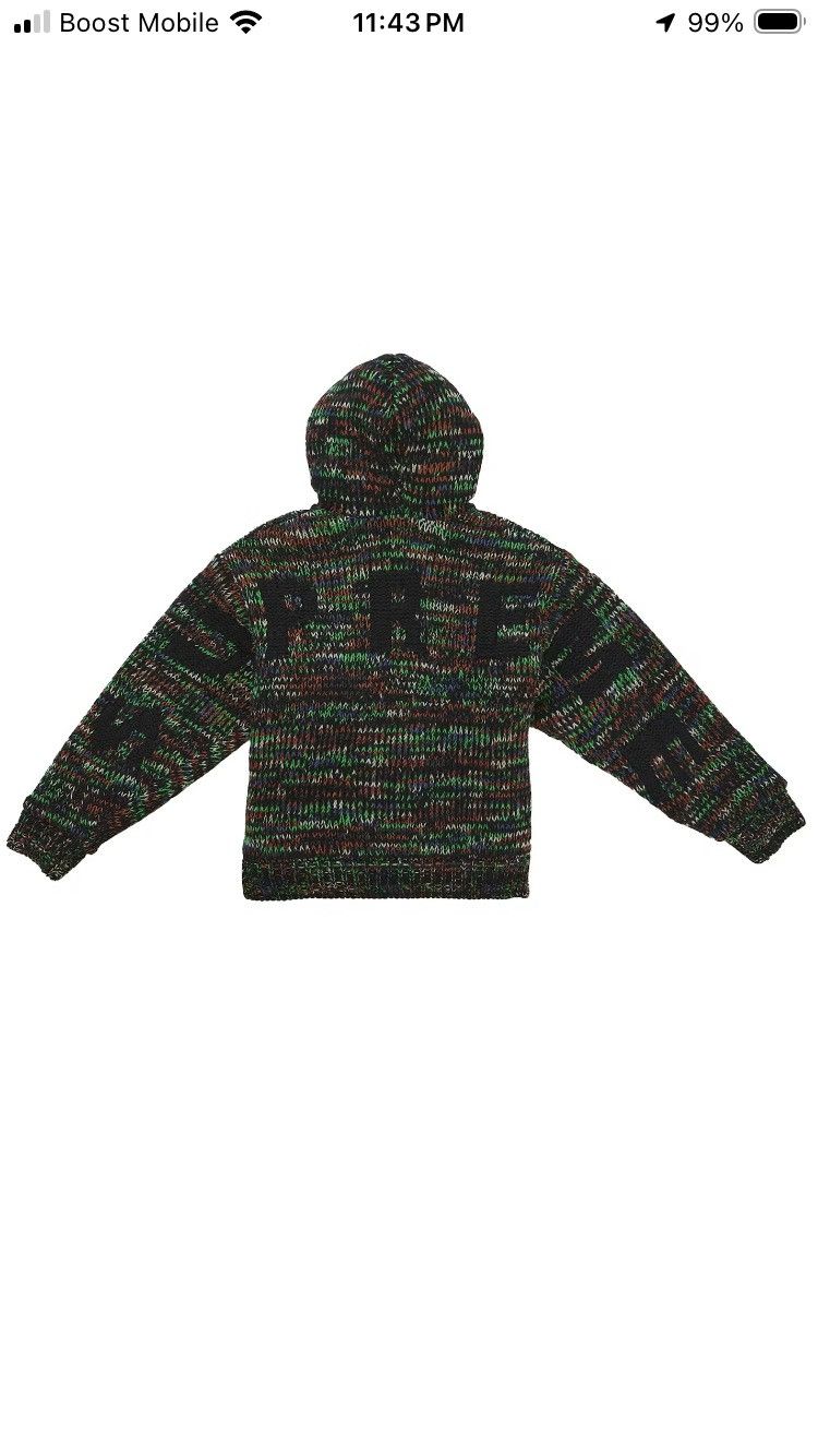 Supreme Supreme Faux Shearling Lined Zip Up Hooded Sweater Size US L / EU 52-54 / 3 - 9 Thumbnail