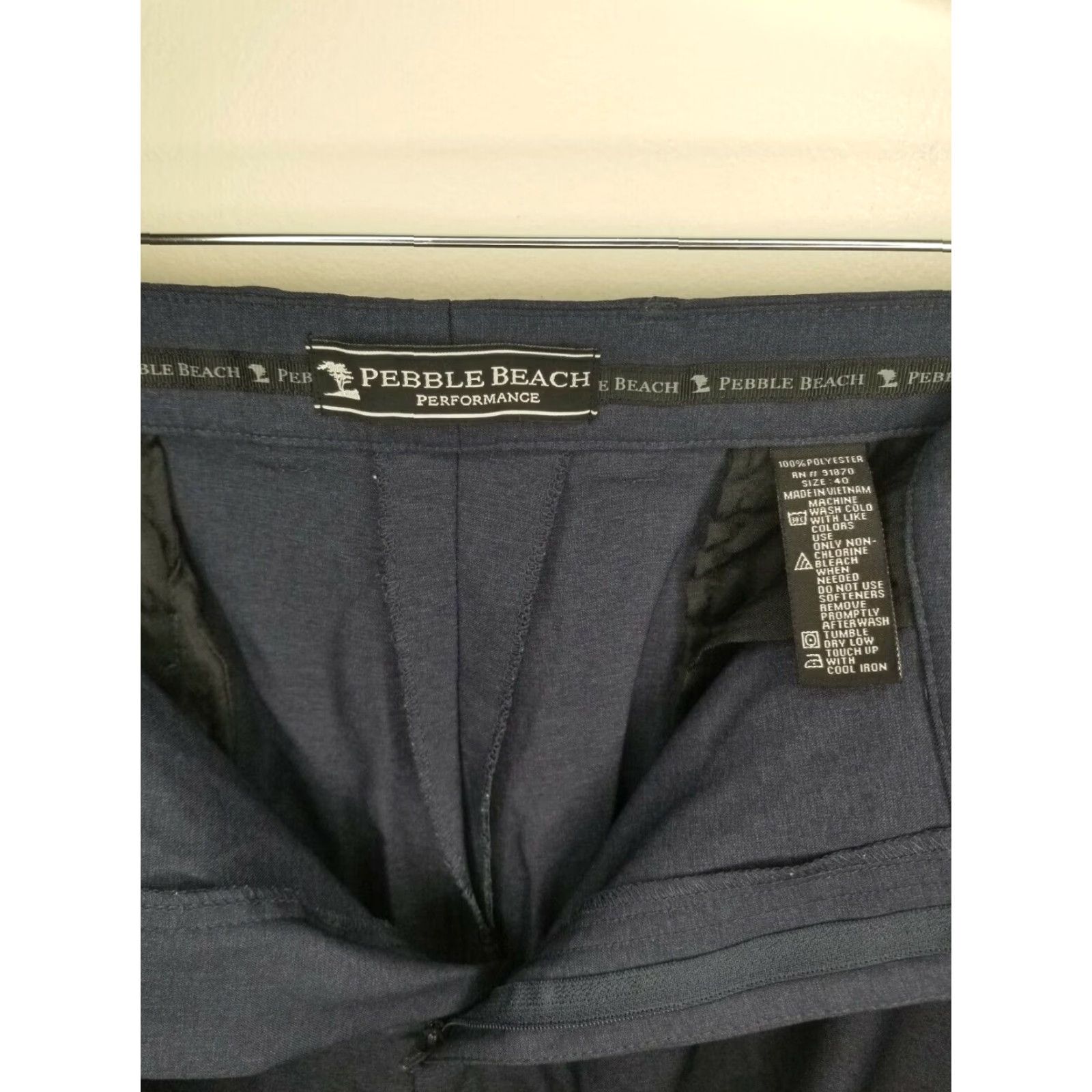 Vintage VINTAGE Pebble Beach Men's Golf Shorts Size 40 Blue Men's Clothing Size US 40 / EU 56 - 3 Thumbnail