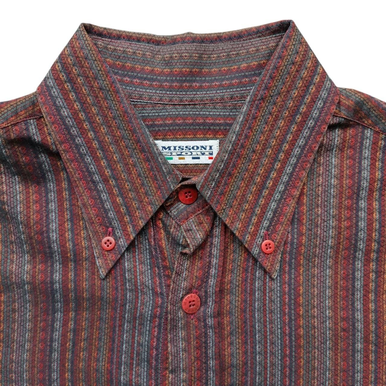 Missoni Missoni missoni sport vintage button up long sleeve shirt Size US L / EU 52-54 / 3 - 2 Thumbnail