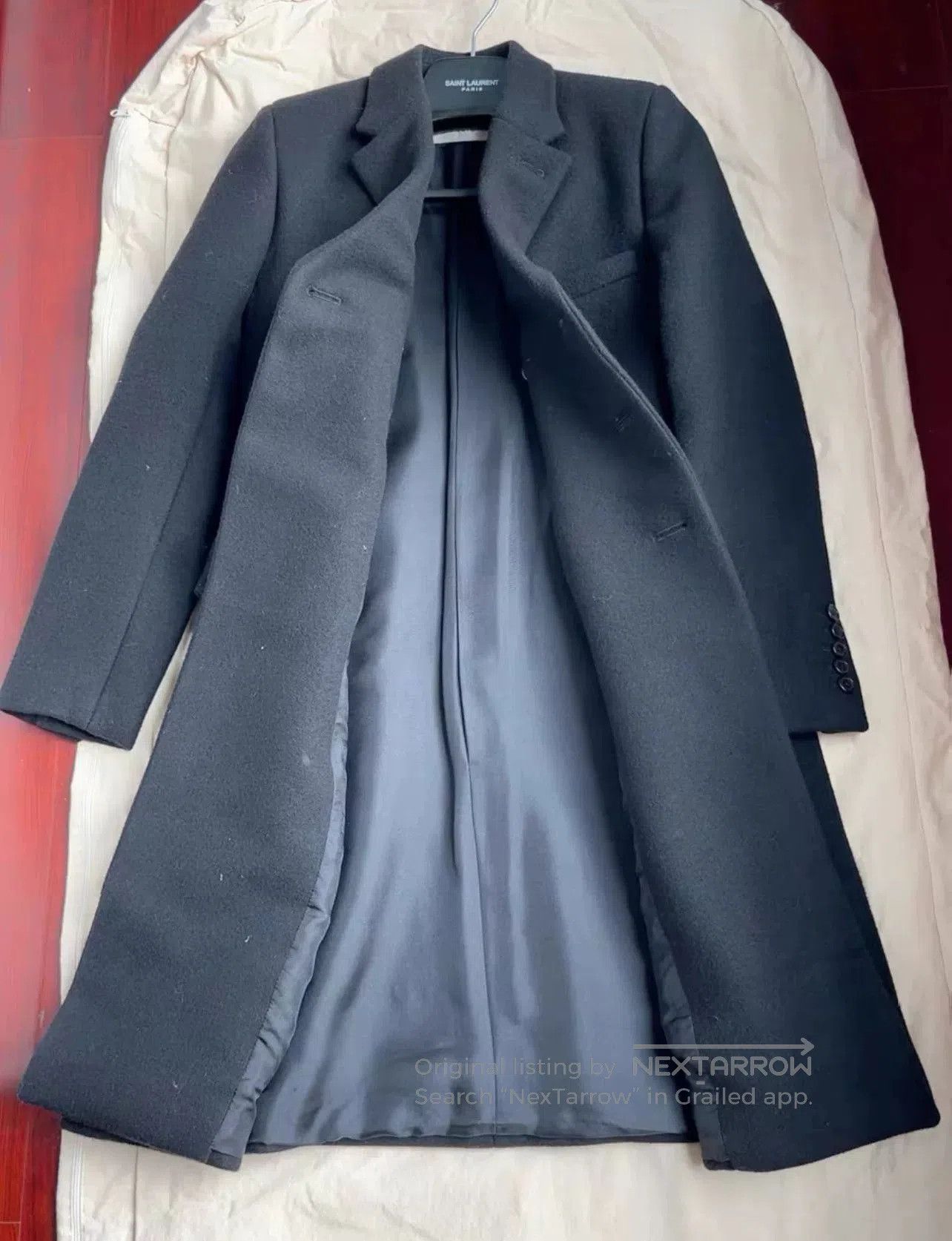 Saint Laurent Paris SAINT LAURENT Black Wool Slim Coat Size 36. Size US M / EU 48-50 / 2 - 3 Thumbnail