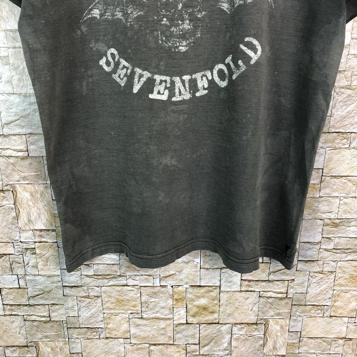 Band Tees × Vintage Avenged Sevenfold heavy metal band Grey T-Shirt #A571 Size US M / EU 48-50 / 2 - 6 Thumbnail