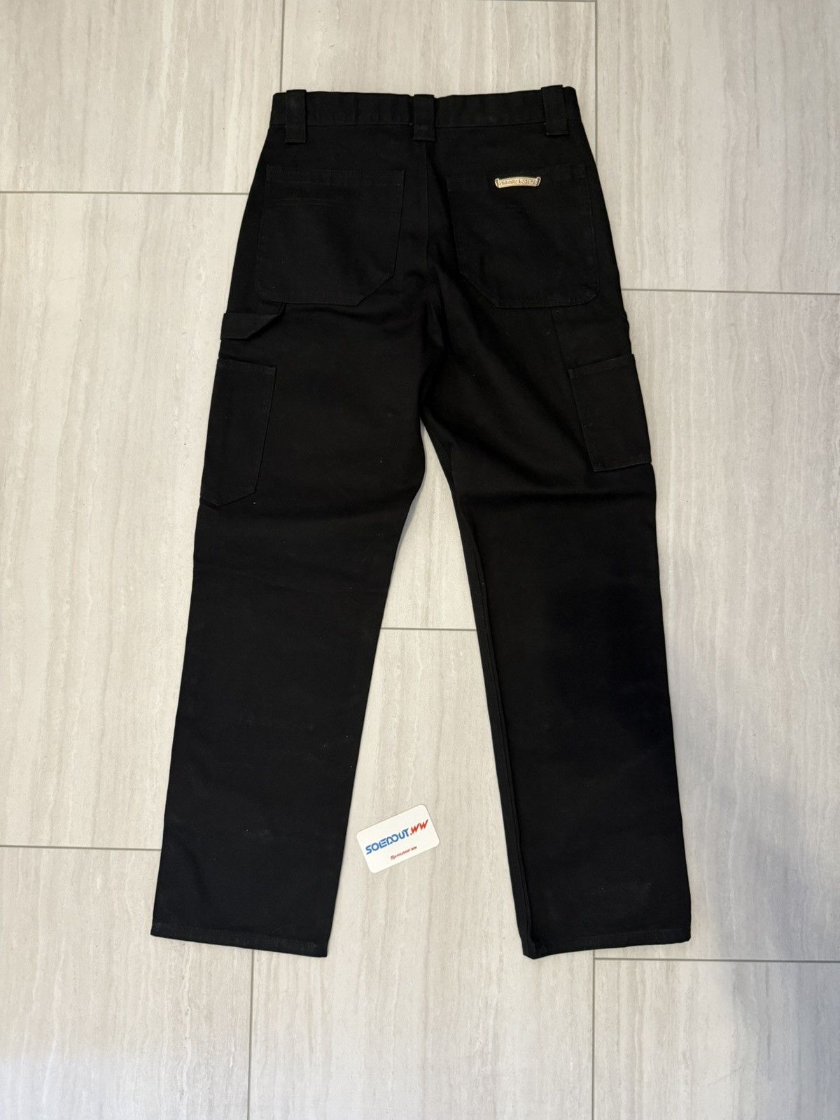 Chrome Hearts Chrome Hearts Carpenter Double Knee Black Pants Size US 29 - 3 Thumbnail