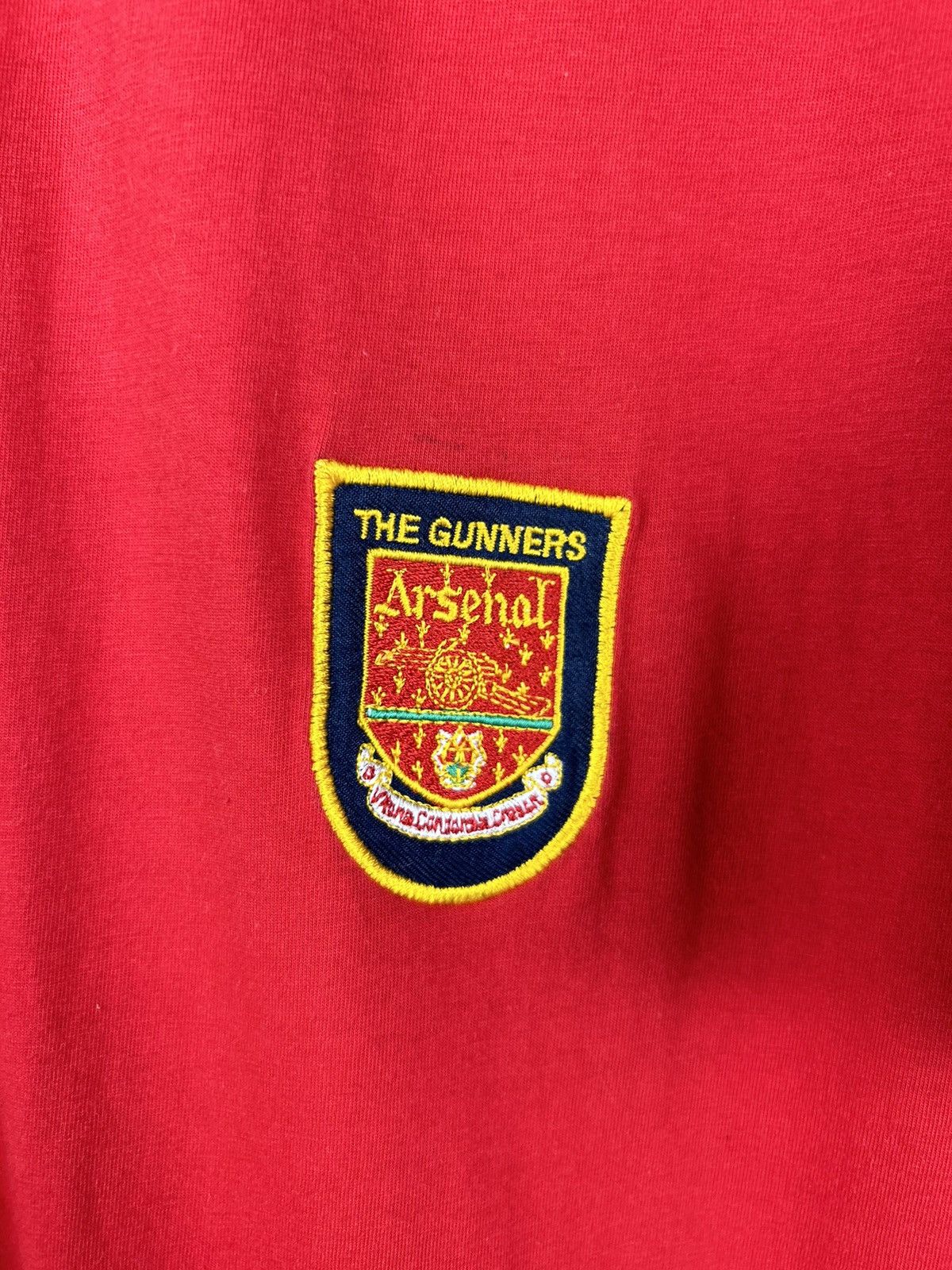Vintage Vintage 90s Arsenal London Jersey Cotton T shirt Size US L / EU 52-54 / 3 - 4 Thumbnail