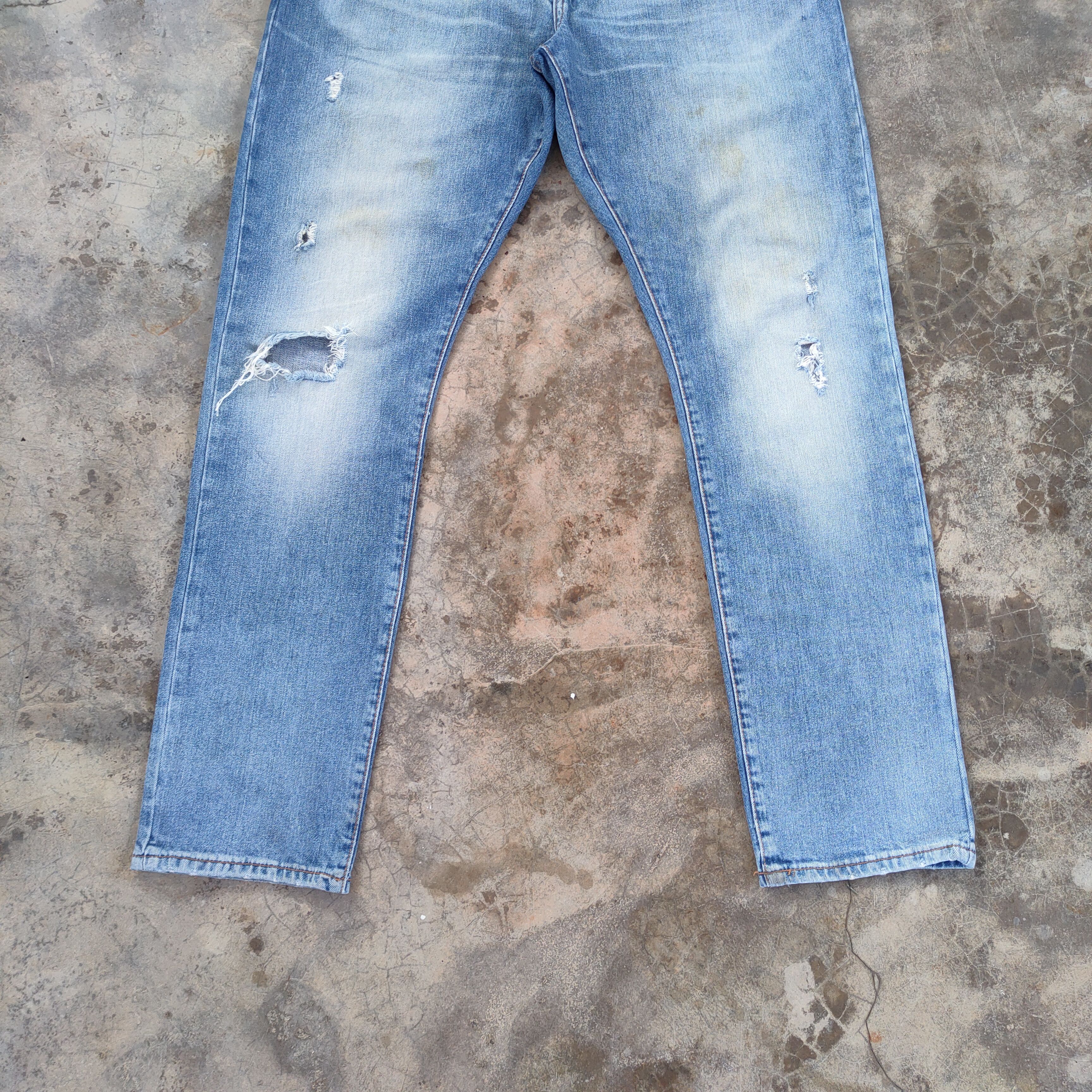 Gap VINTAGE GAP SKINNY FADED DISTRESSED JEANS PANTS Size US 36 / EU 52 - 4 Thumbnail